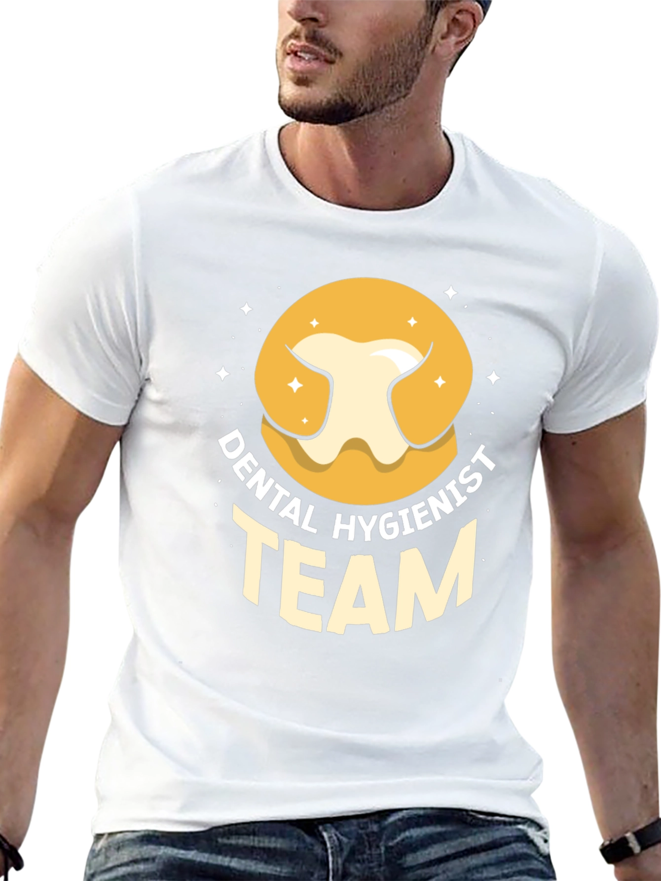 Dental Hygienist Team T-Shirt - Black Cotton Tee