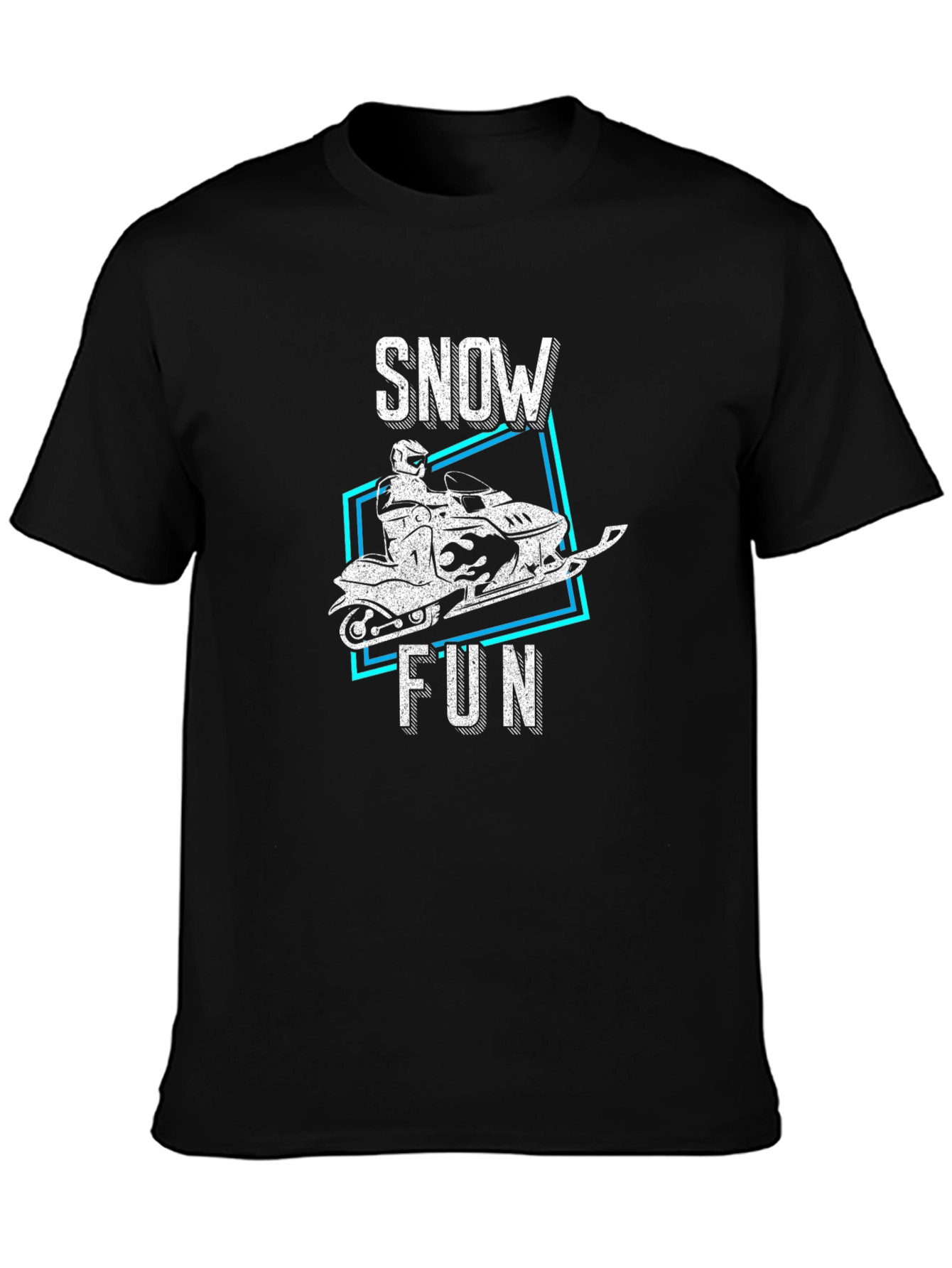 Snow Fun Graphic Tee - Black
