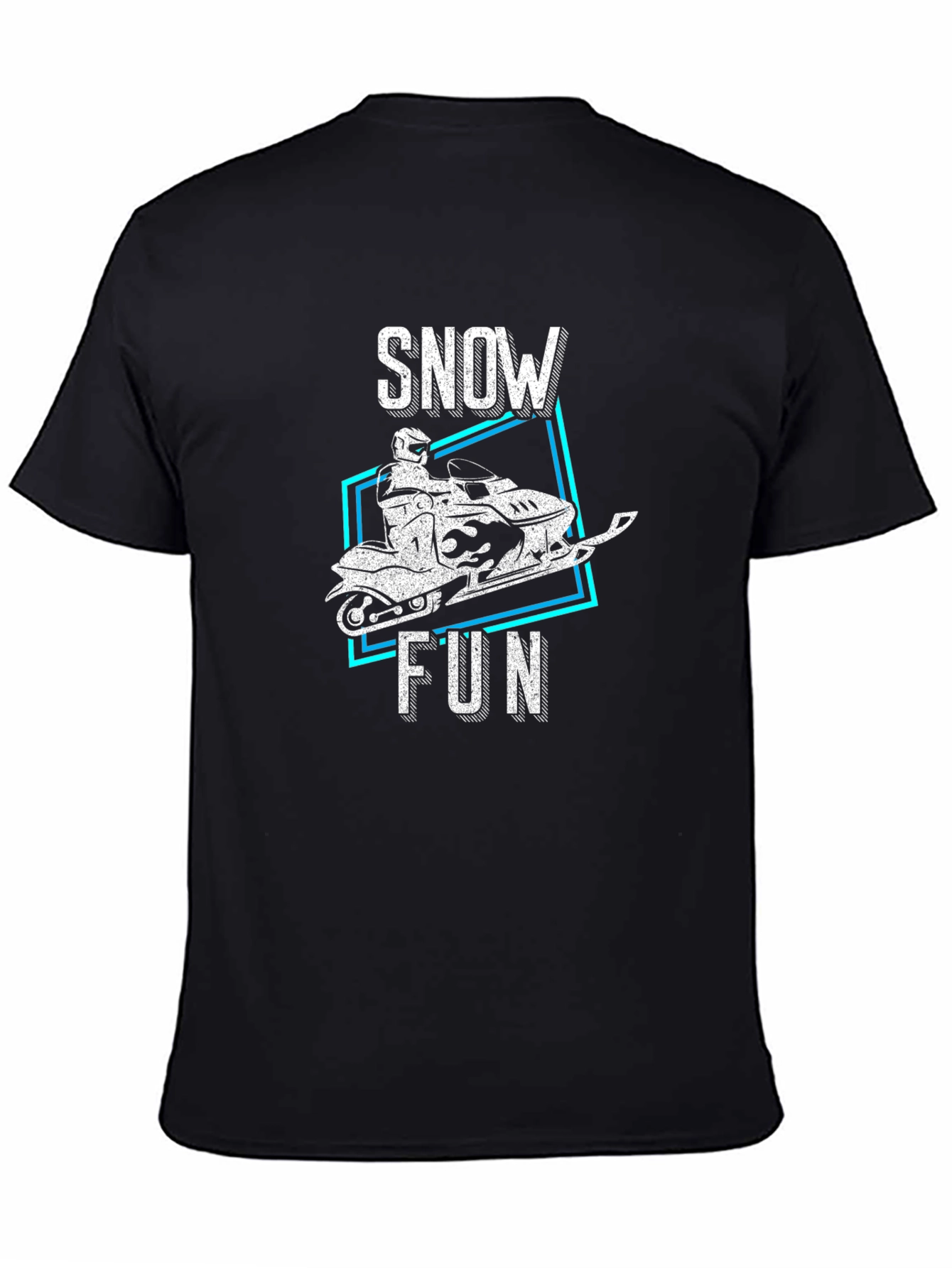 Snow Fun Graphic Tee - Black