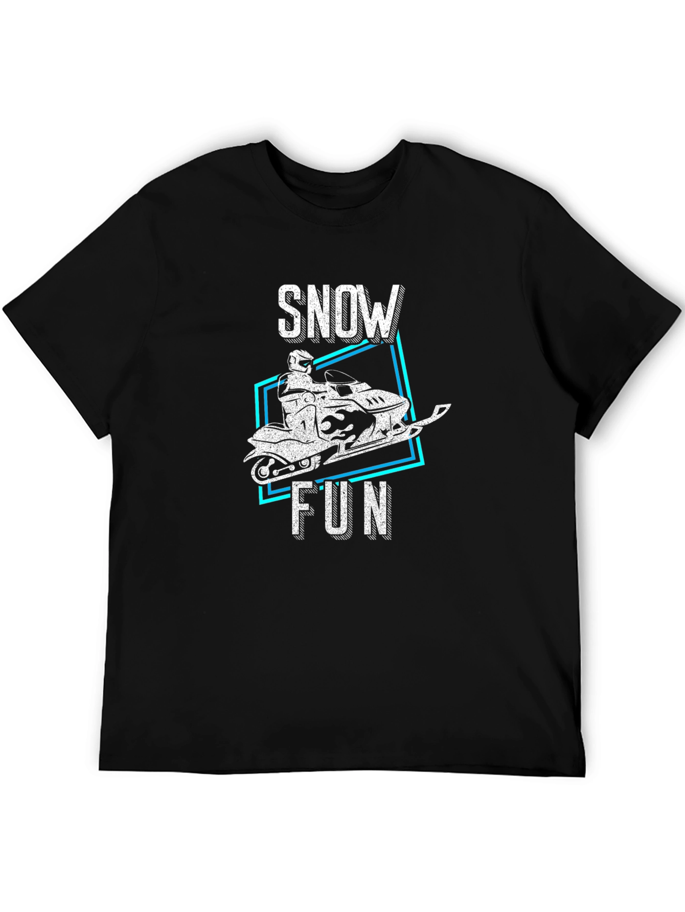 Snow Fun Graphic Tee - Black