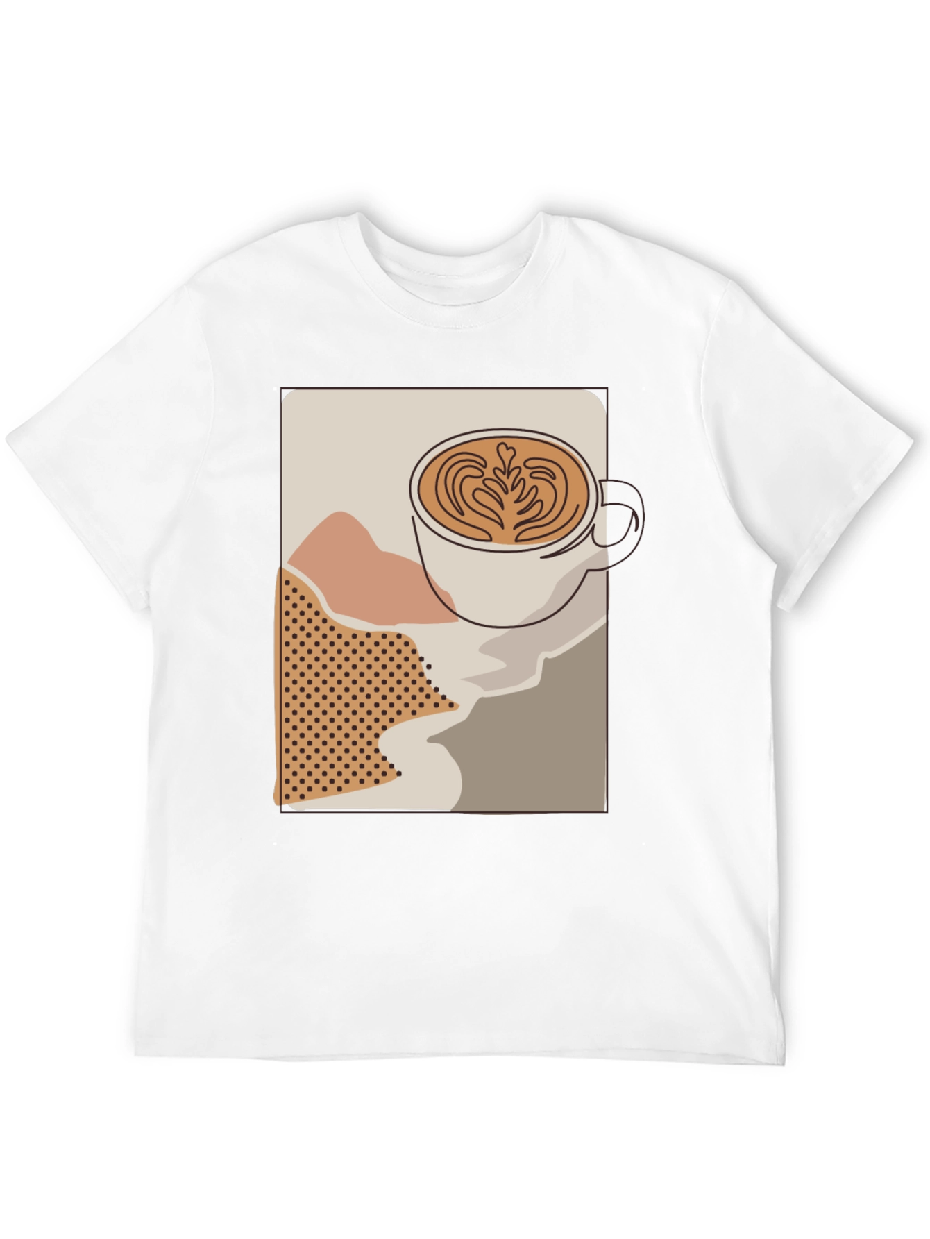 Latte Art T-Shirt - Coffee Lover Tee
