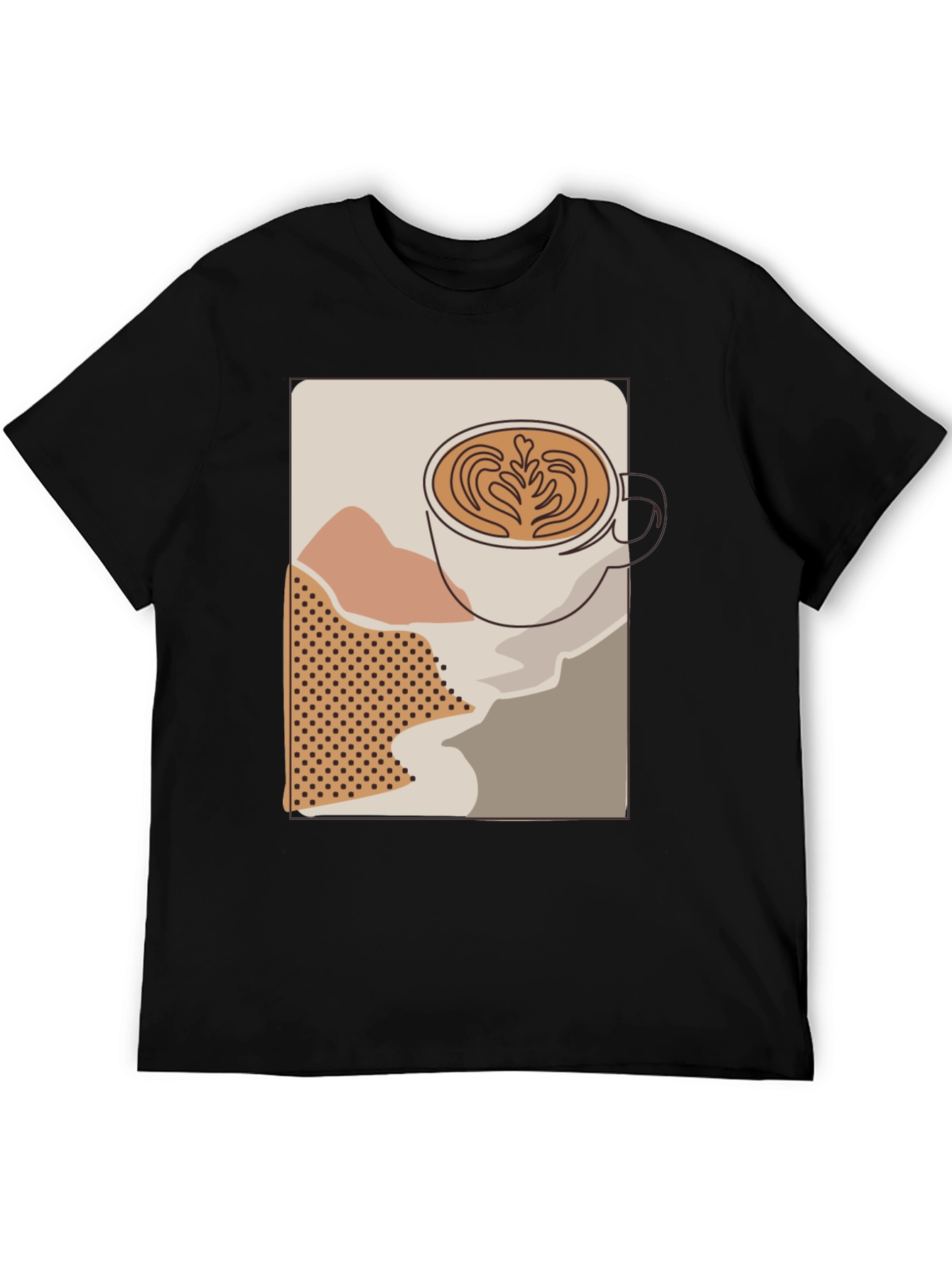 Latte Art T-Shirt - Coffee Lover Tee