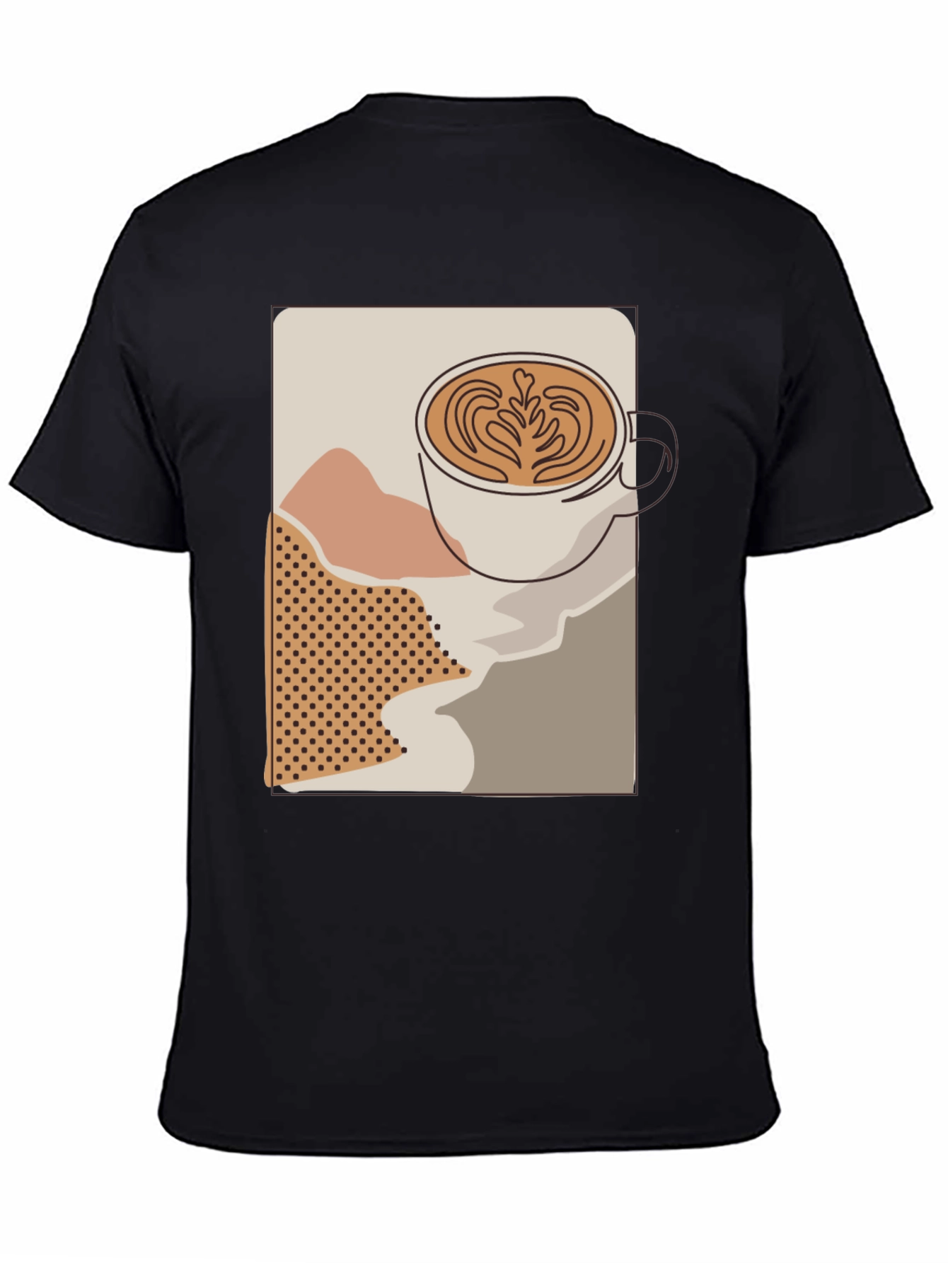 Latte Art T-Shirt - Coffee Lover Tee