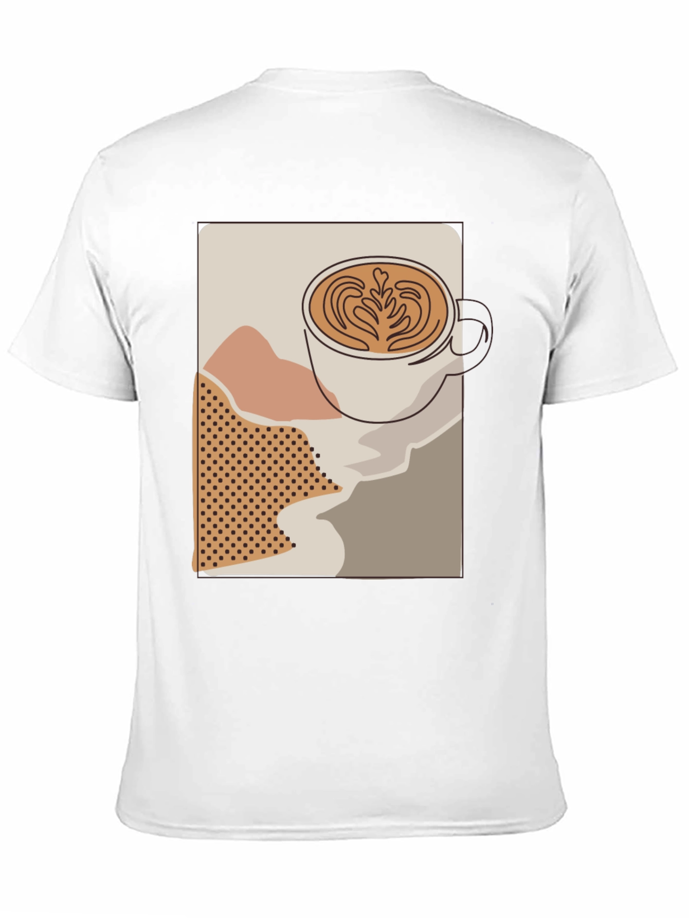 Latte Art T-Shirt - Coffee Lover Tee