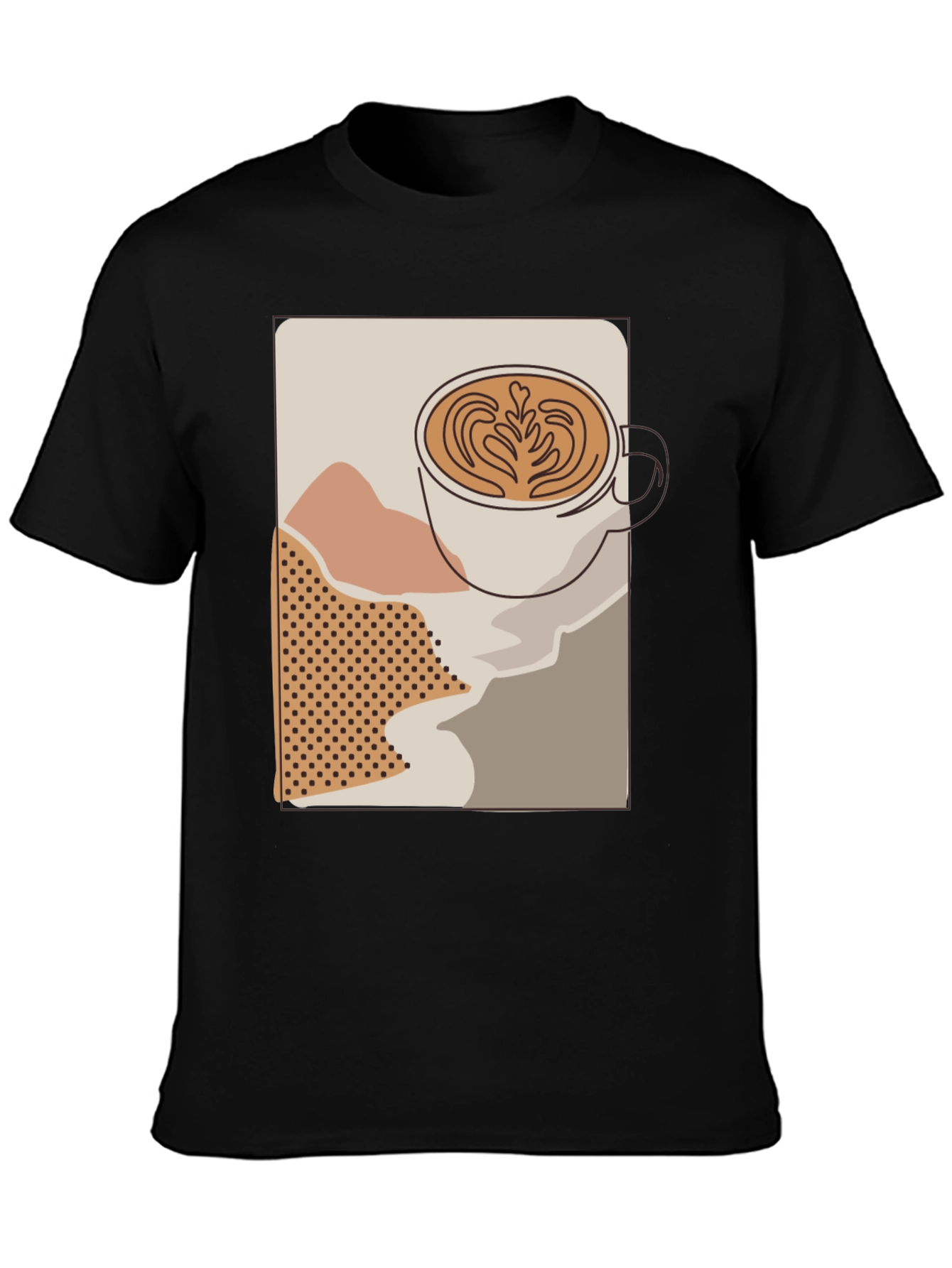 Latte Art T-Shirt - Coffee Lover Tee