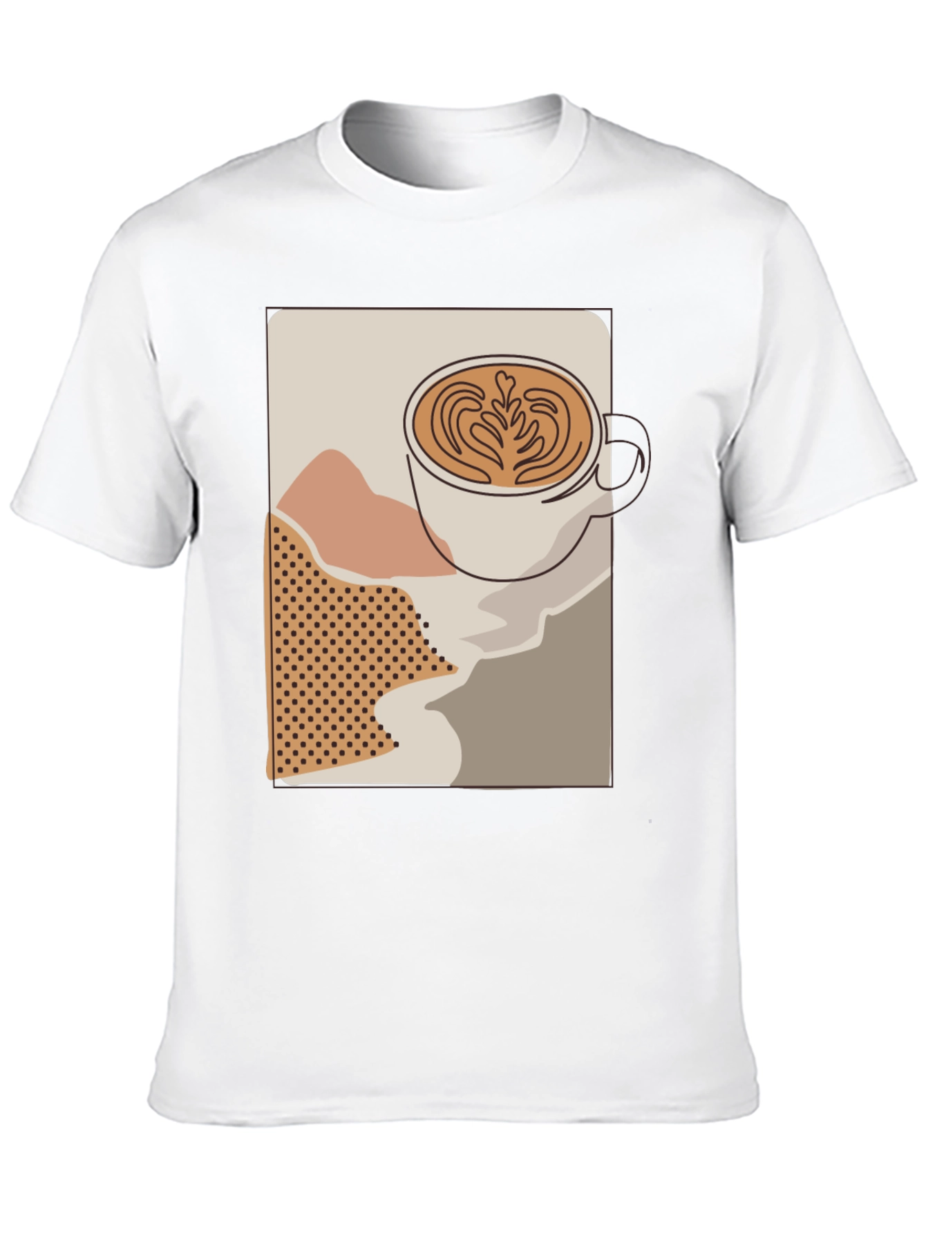 Latte Art T-Shirt - Coffee Lover Tee