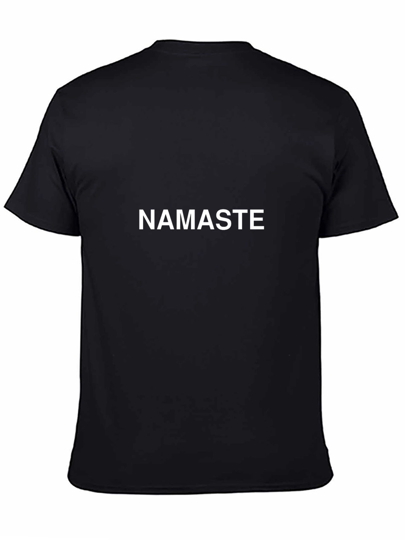Namaste Graphic Tee - Casual Black T-Shirt