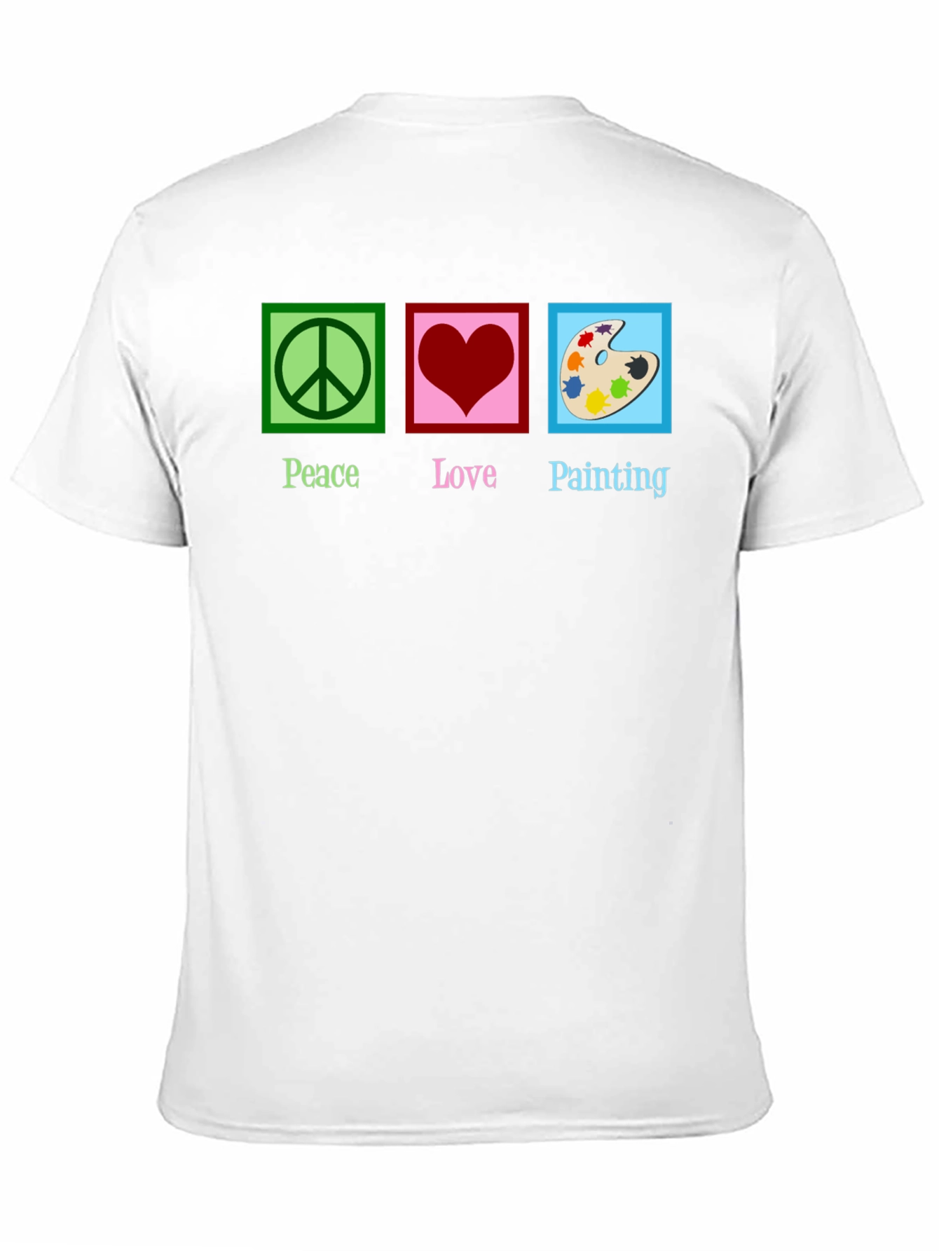 Peace Love Painting Graphic T-Shirt