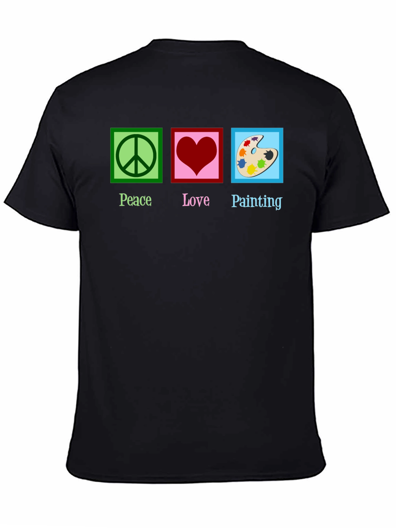 Peace Love Painting Graphic T-Shirt