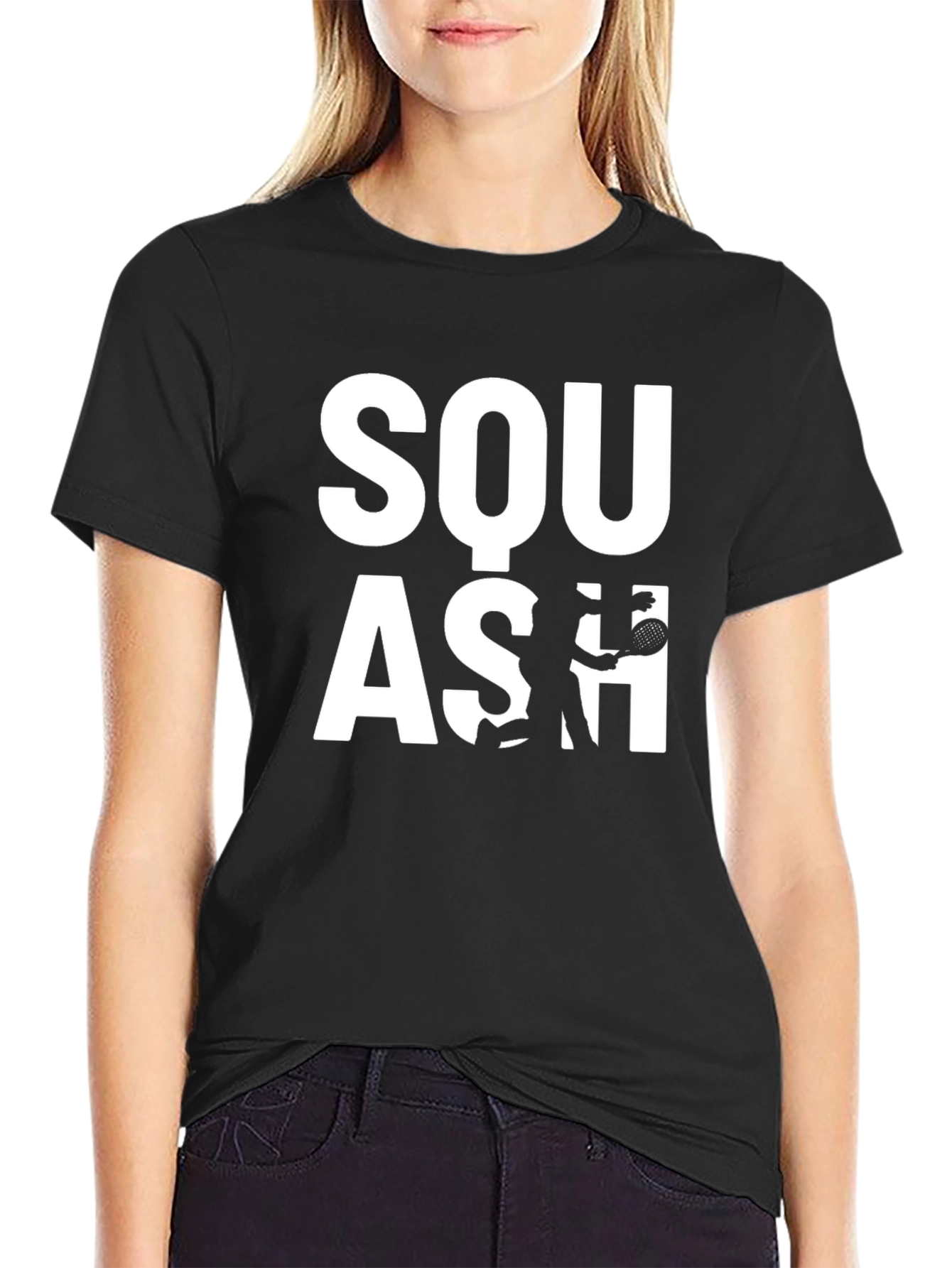 Squash Player Graphic T-Shirt