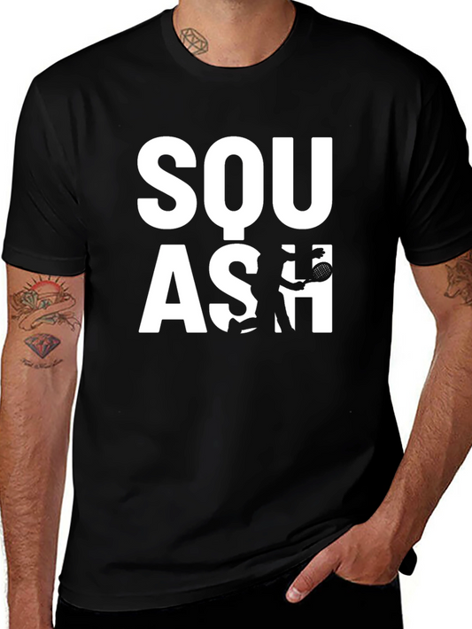 Squash Player Graphic T-Shirt