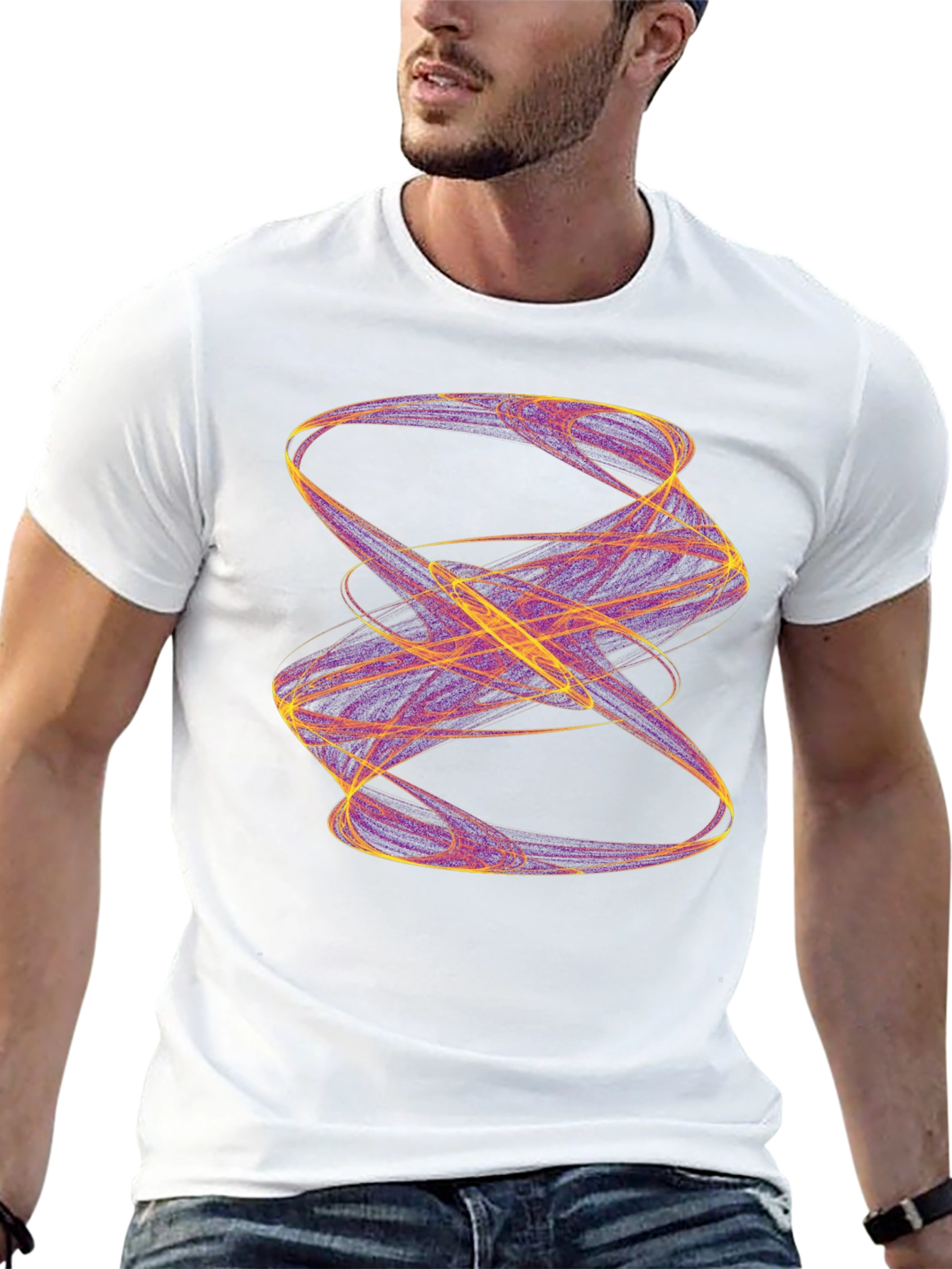 Abstract Swirl T-Shirt - Artistic Design