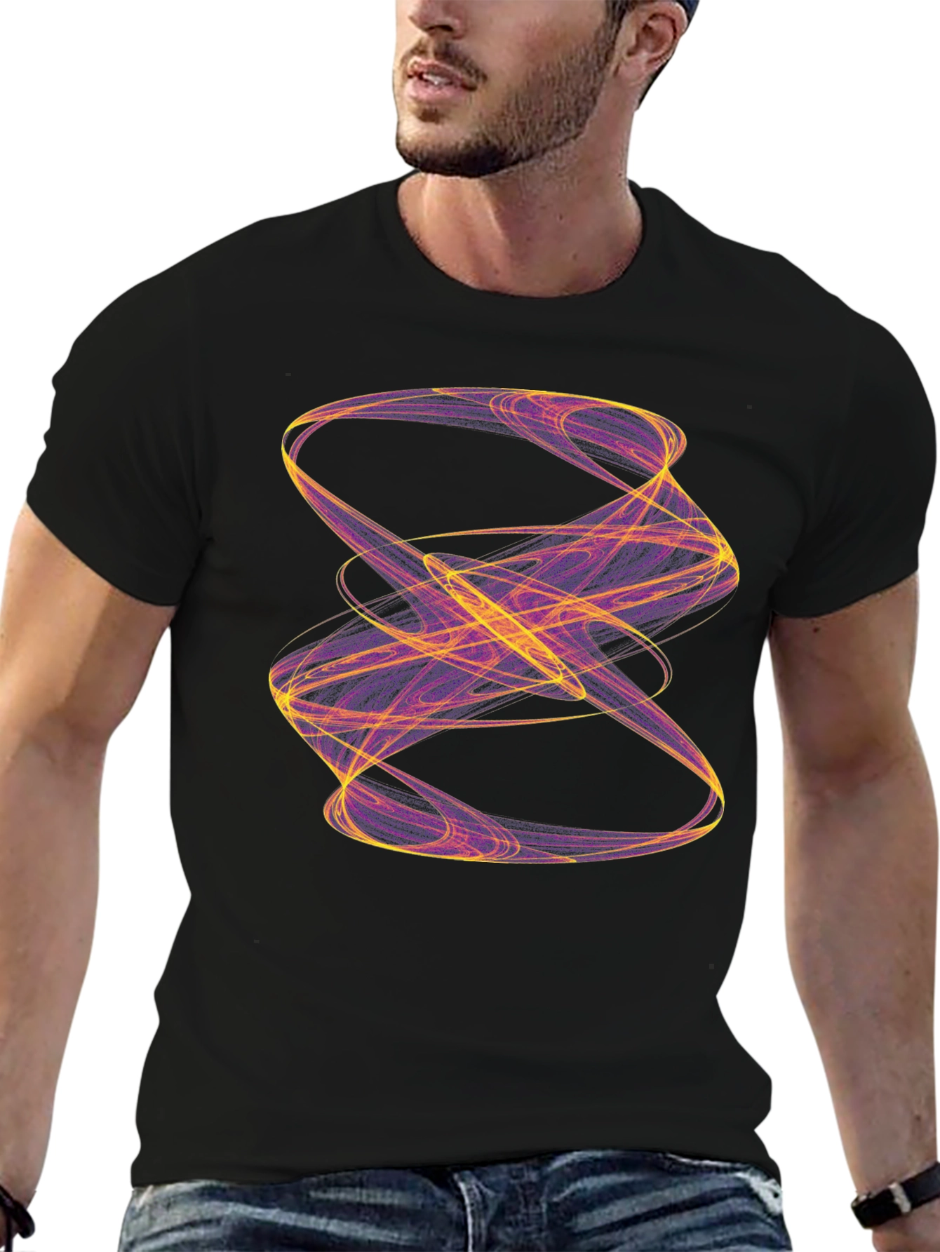 Abstract Swirl T-Shirt - Artistic Design