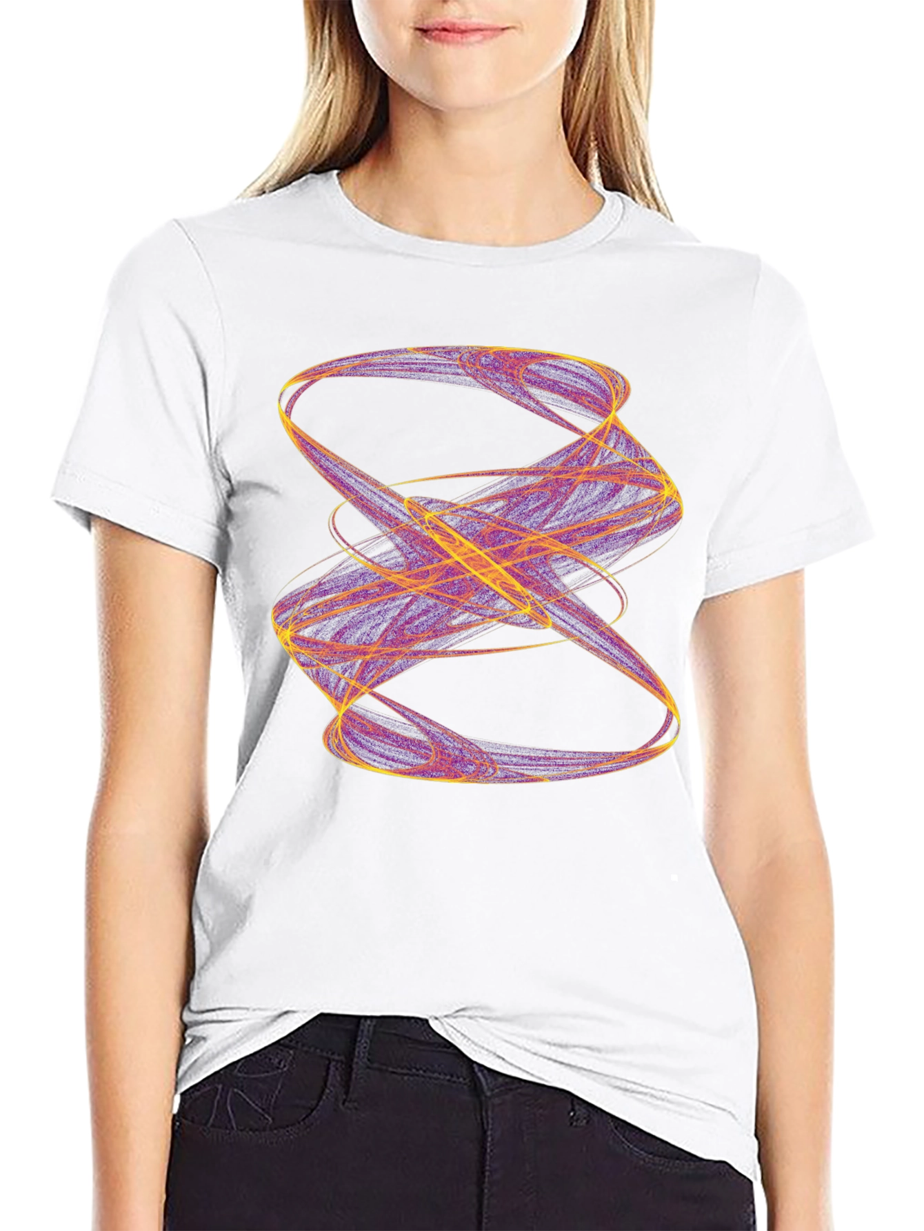 Abstract Swirl T-Shirt - Artistic Design
