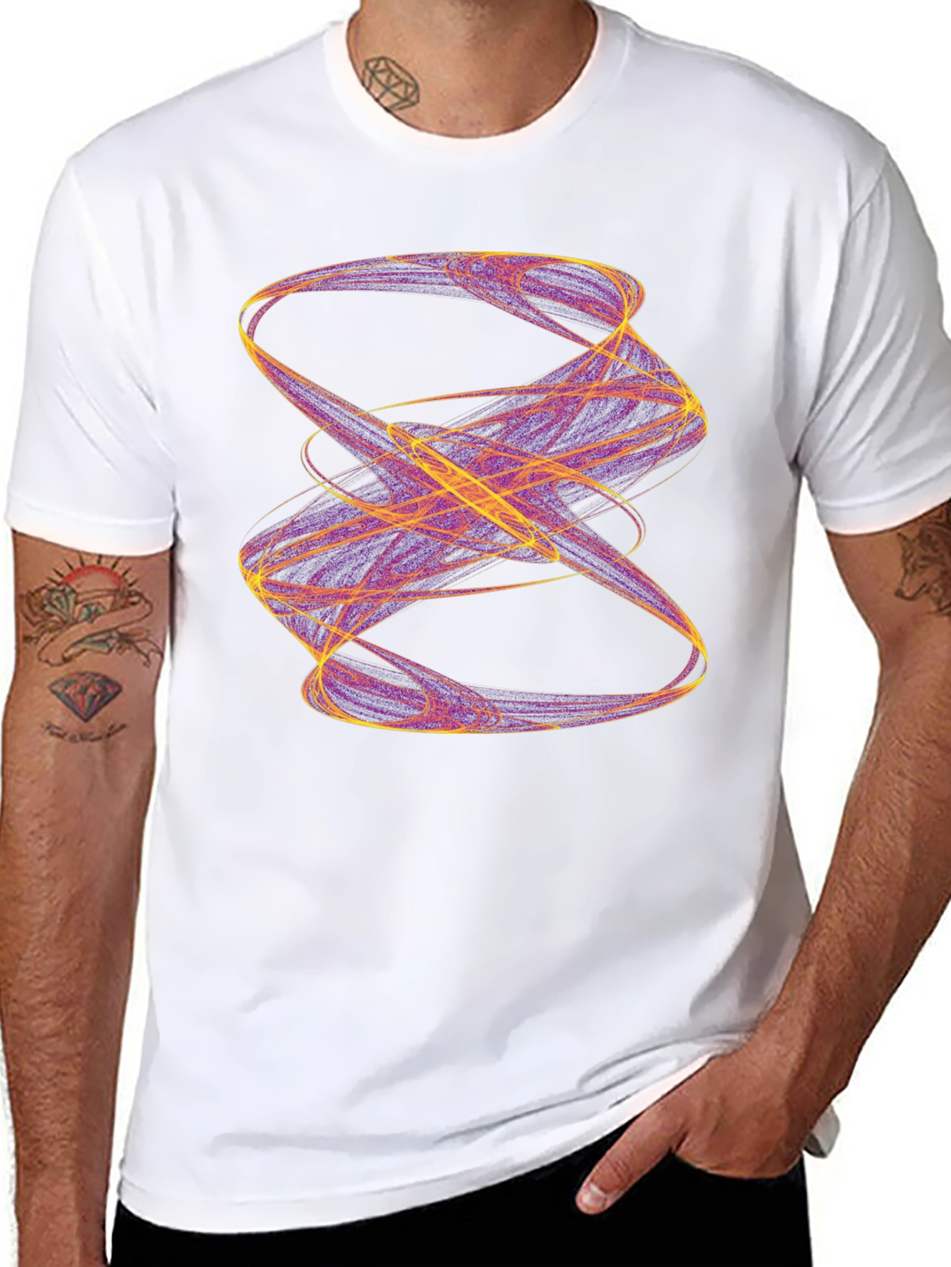 Abstract Swirl T-Shirt - Artistic Design
