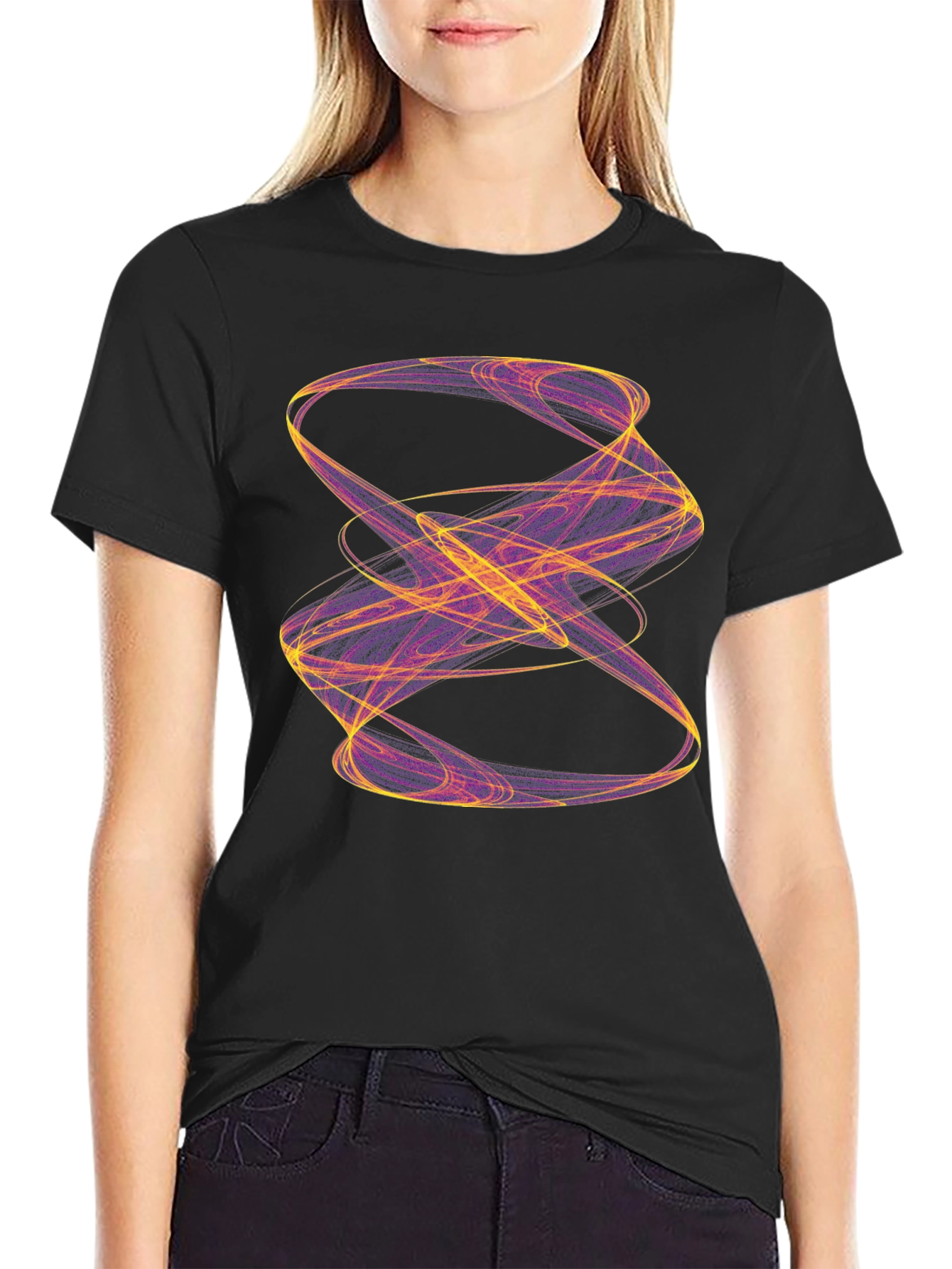 Abstract Swirl T-Shirt - Artistic Design