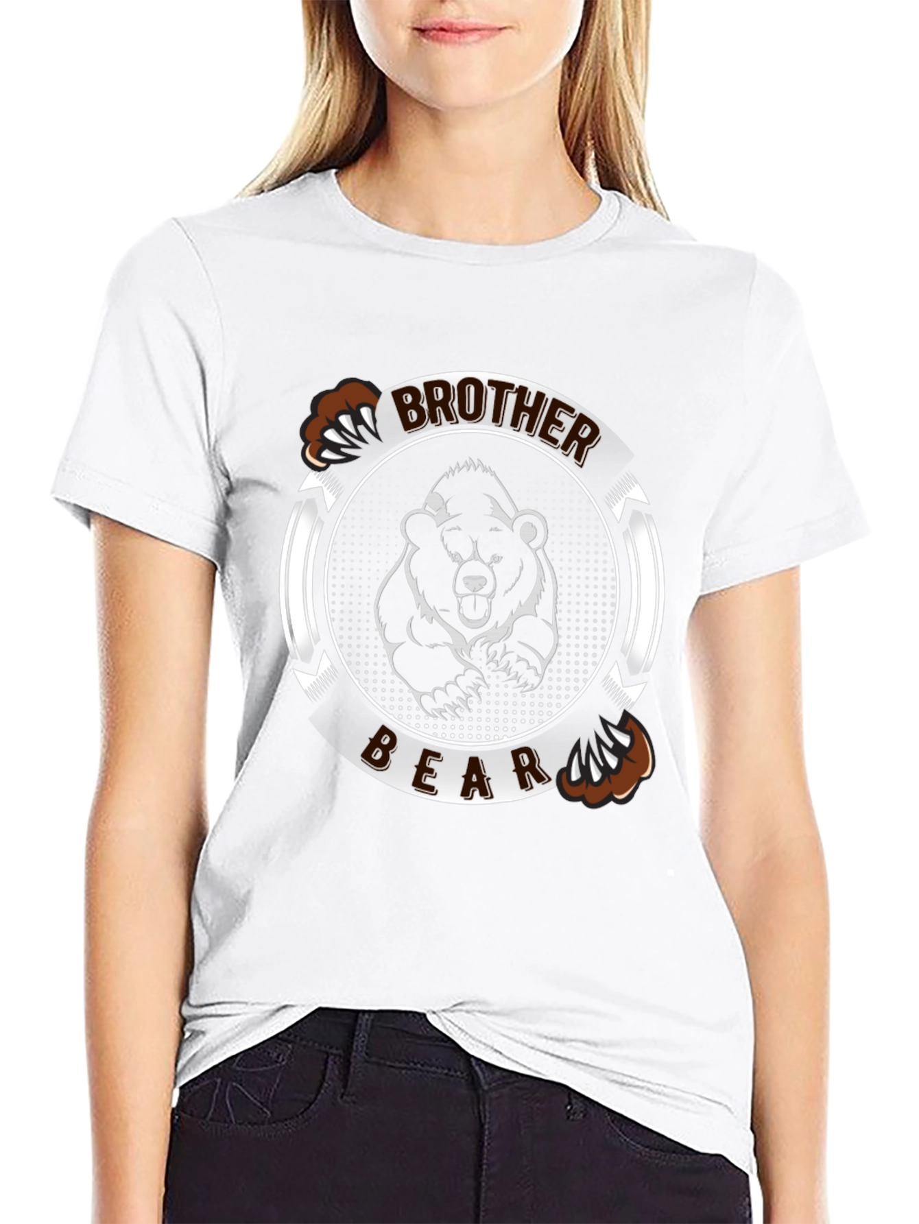 Brother Bear Graphic T-Shirt - Mens Black Tee