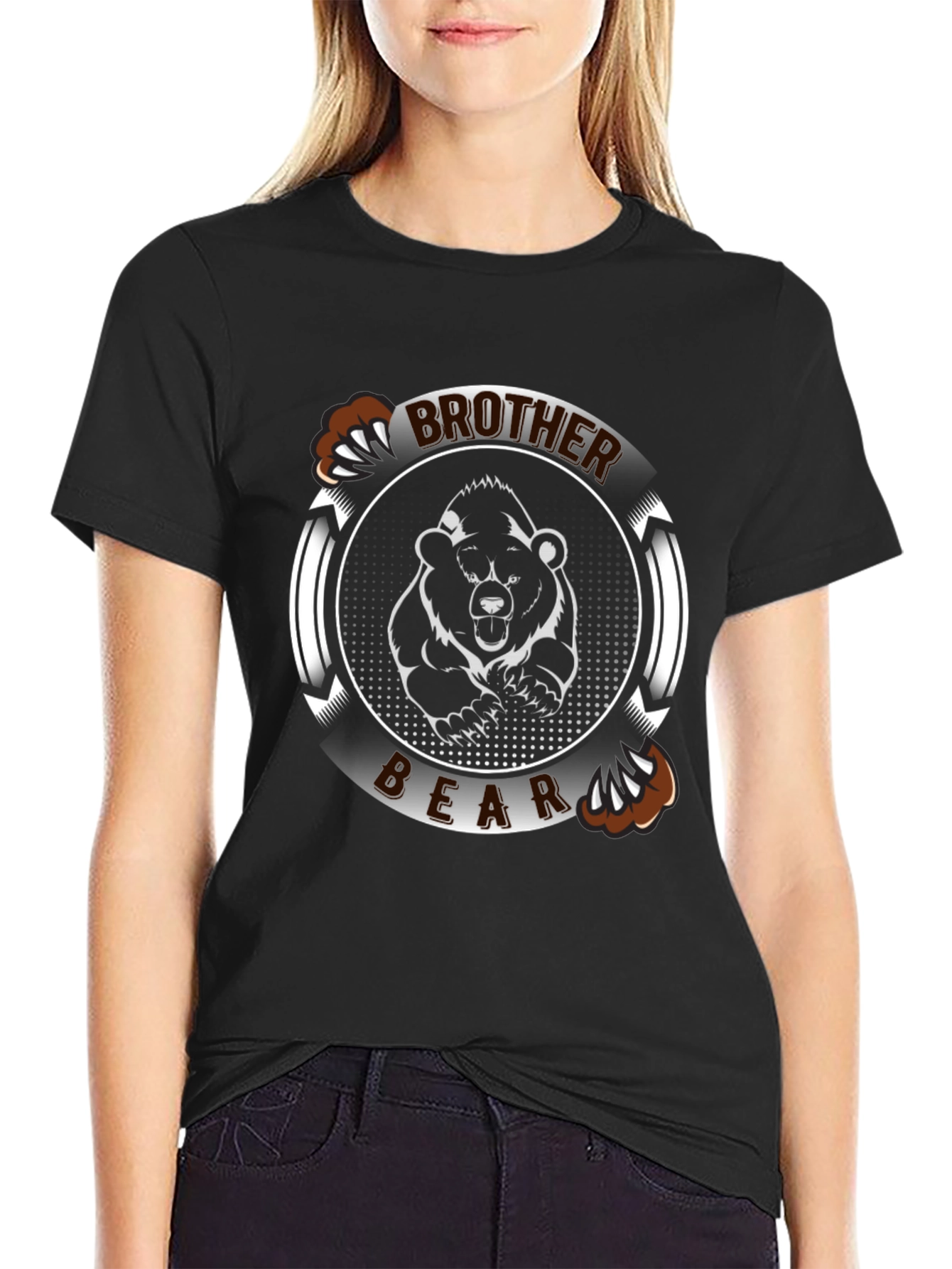 Brother Bear Graphic T-Shirt - Mens Black Tee