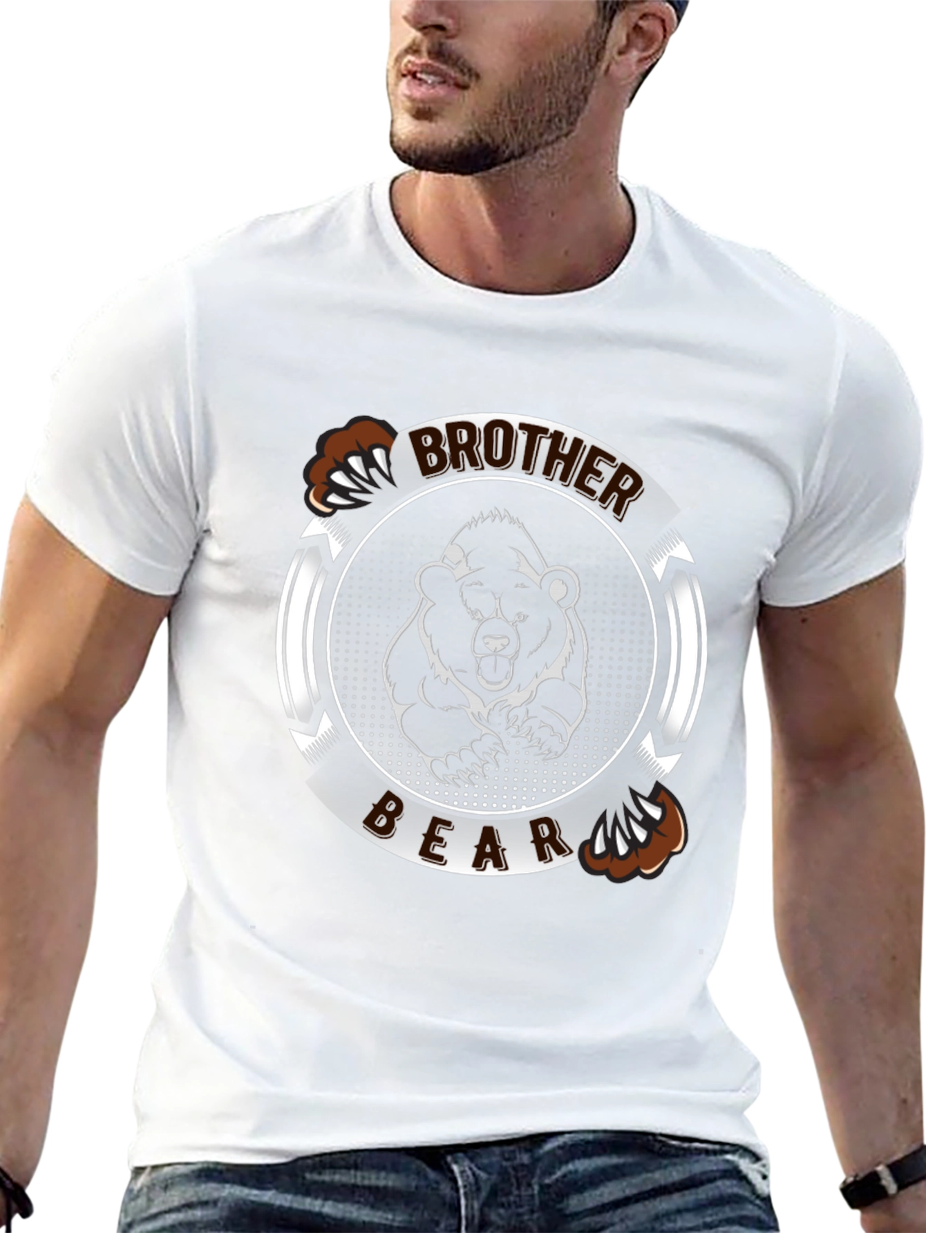 Brother Bear Graphic T-Shirt - Mens Black Tee