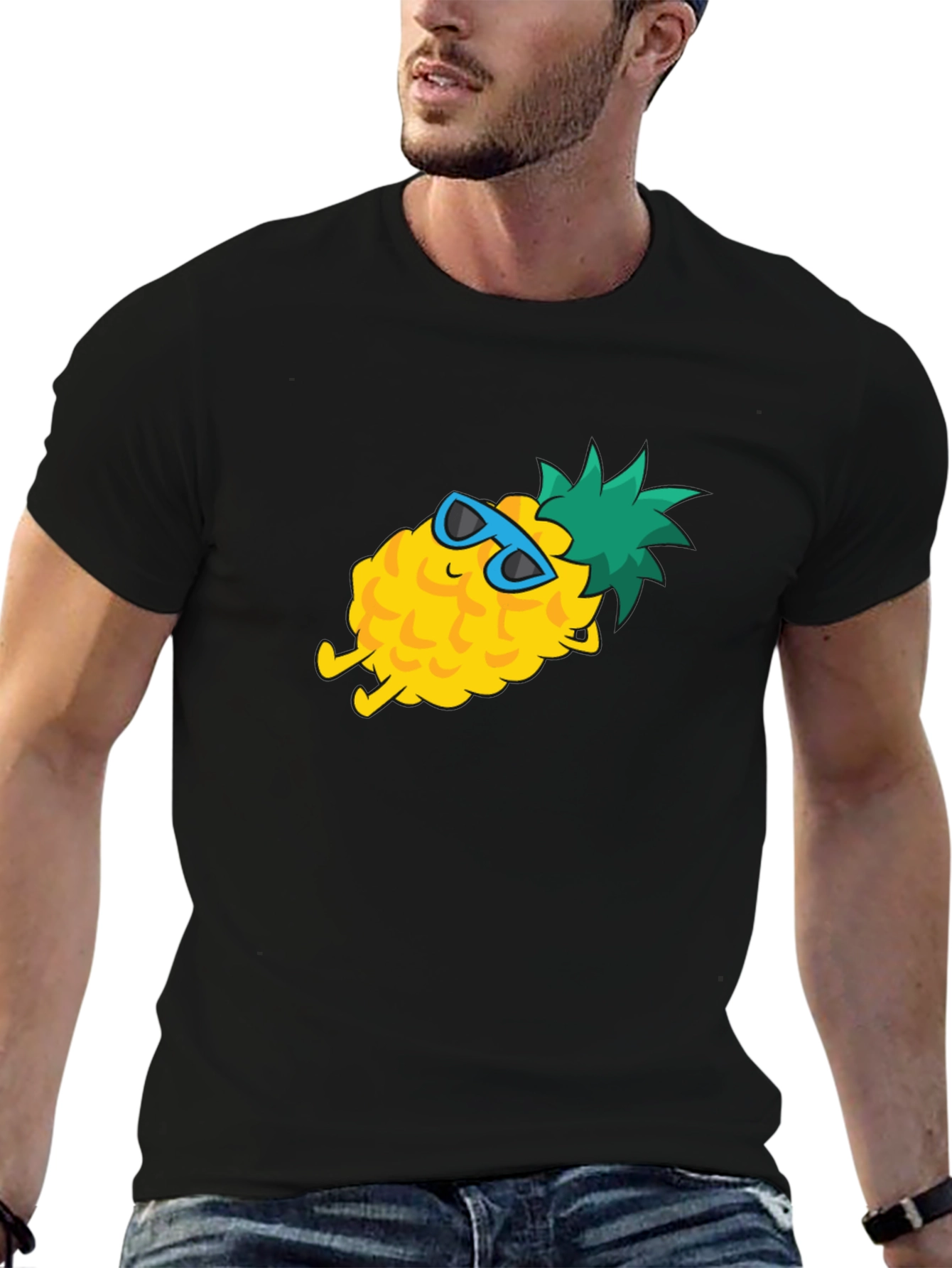 Cool Pineapple Graphic T-Shirt