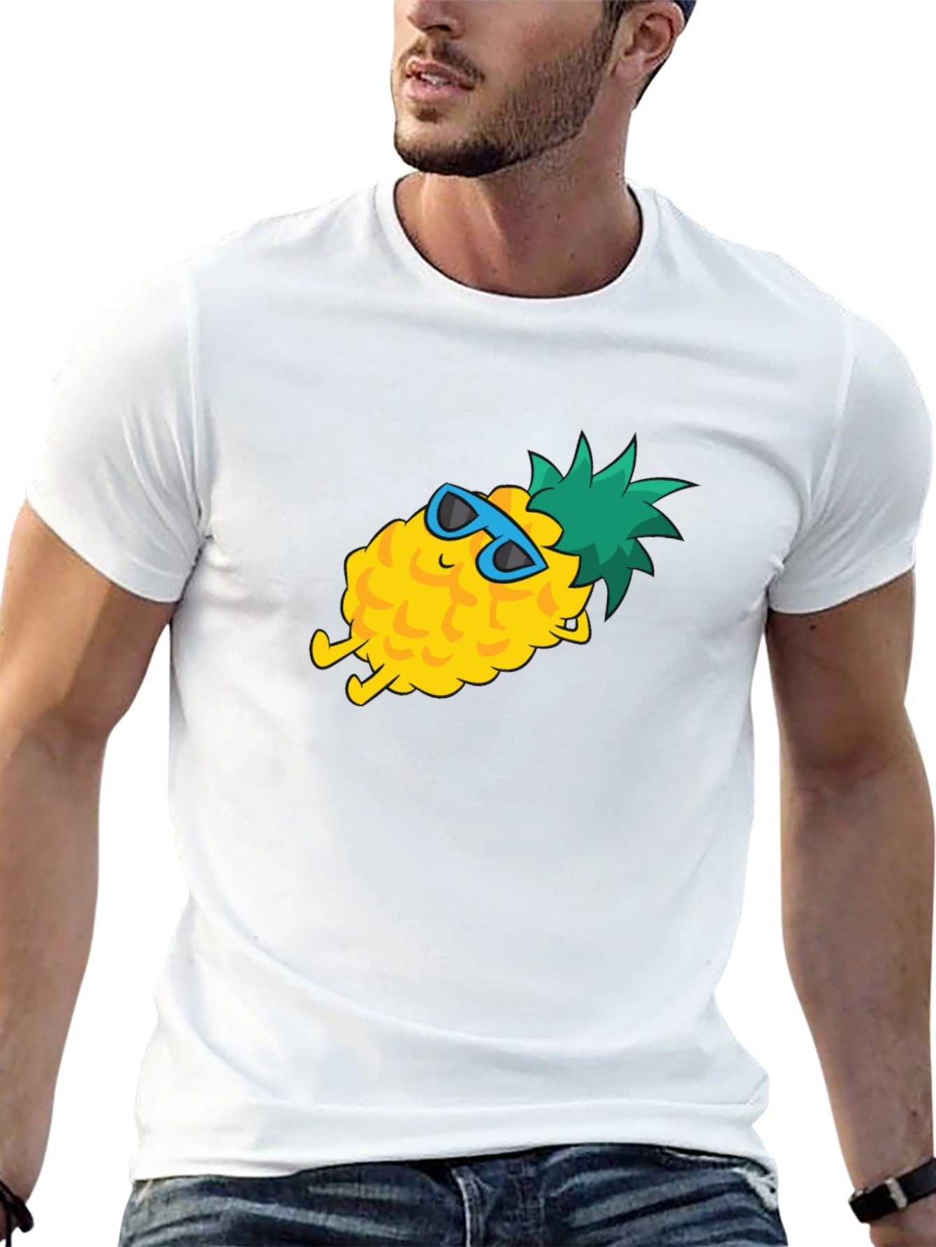 Cool Pineapple Graphic T-Shirt