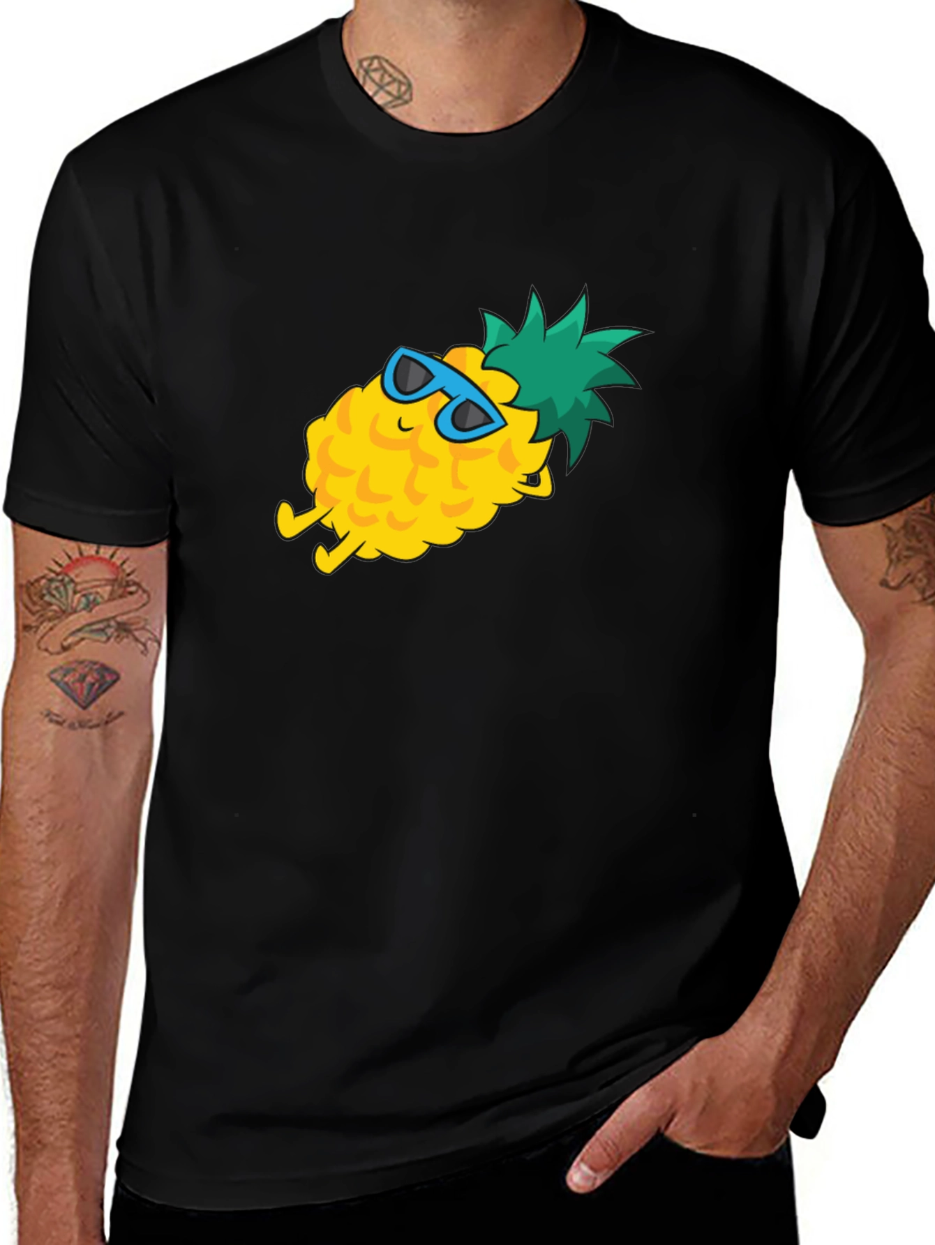 Cool Pineapple Graphic T-Shirt