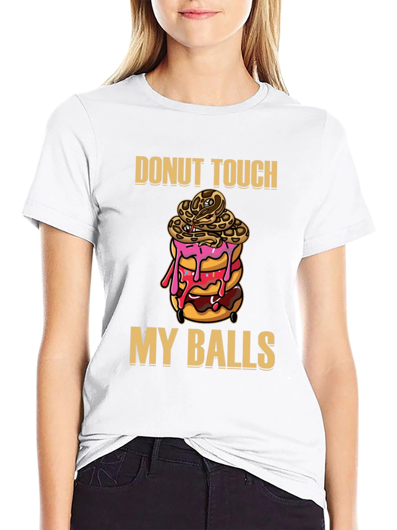 Donut Touch My Balls Graphic T-Shirt
