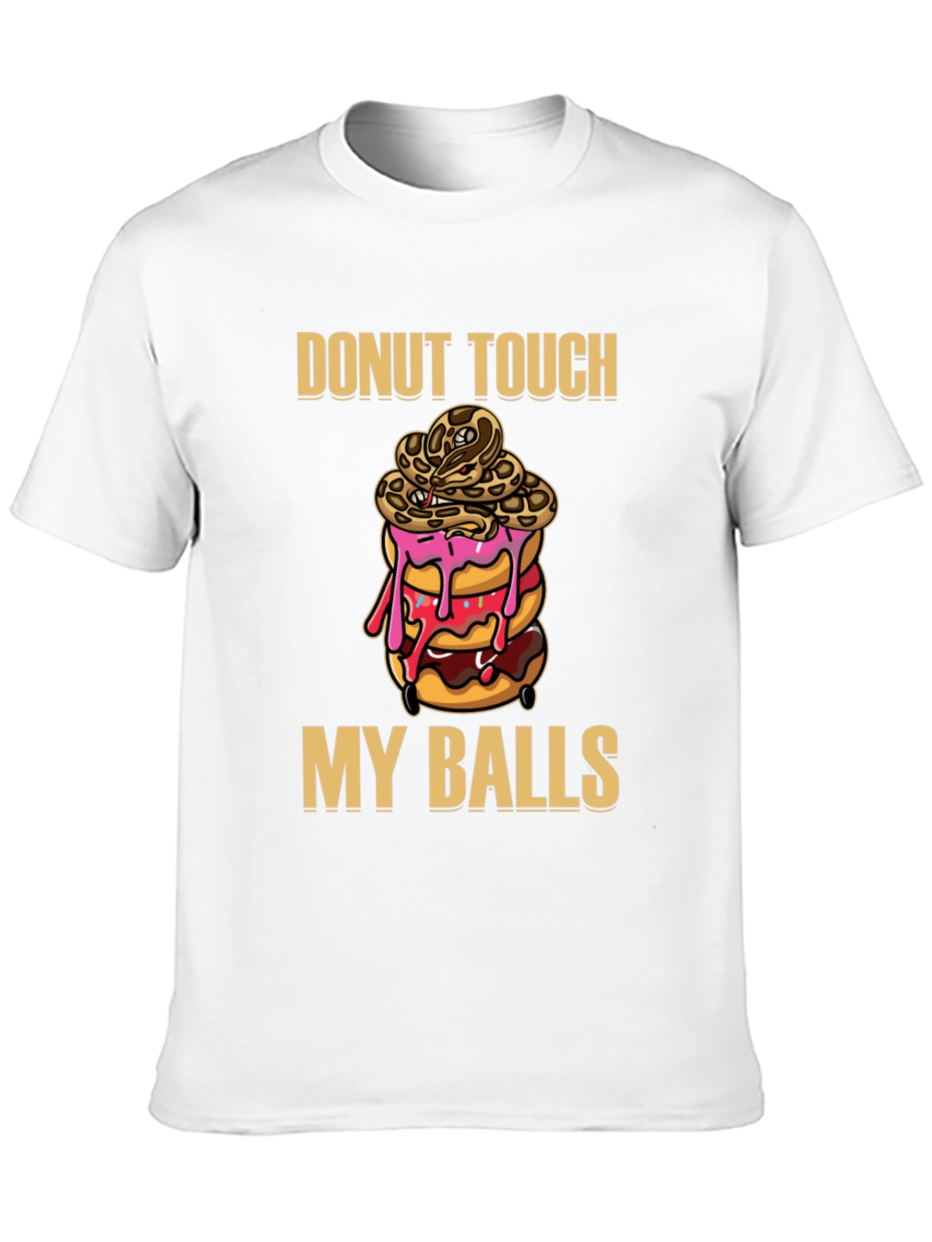 Donut Touch My Balls Graphic T-Shirt