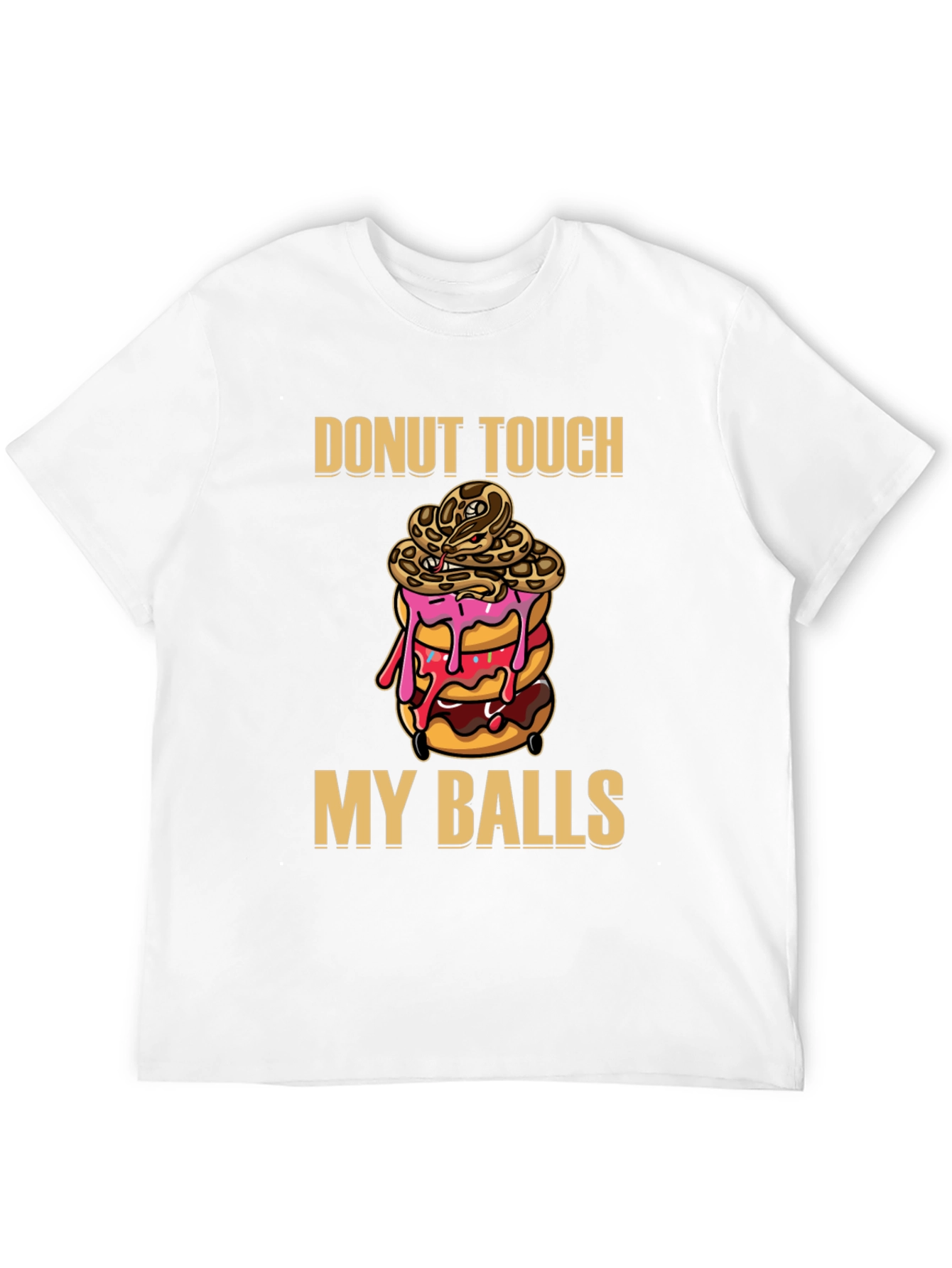 Donut Touch My Balls Graphic T-Shirt