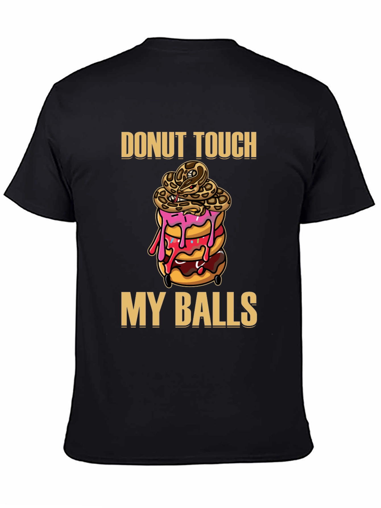Donut Touch My Balls Graphic T-Shirt