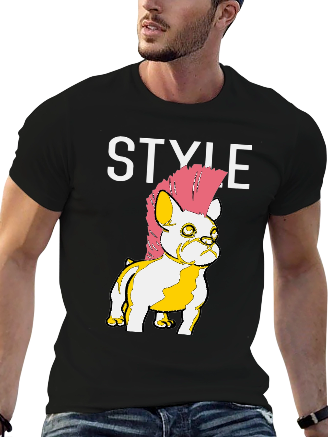 Punk Bulldog Style T-Shirt