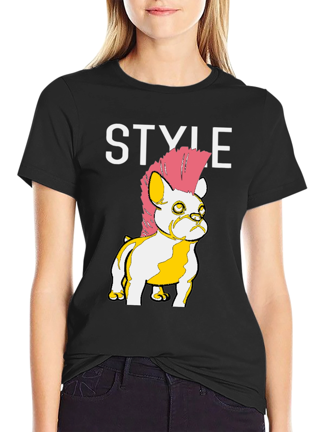Punk Bulldog Style T-Shirt