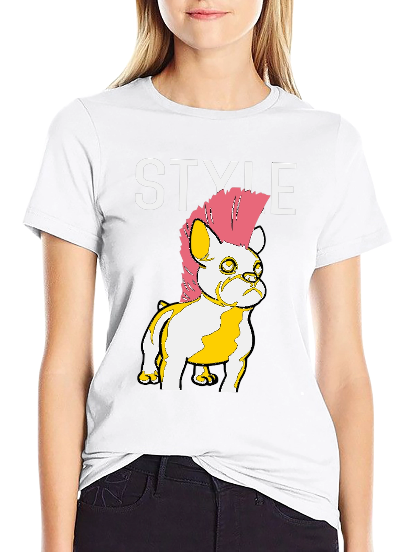 Punk Bulldog Style T-Shirt