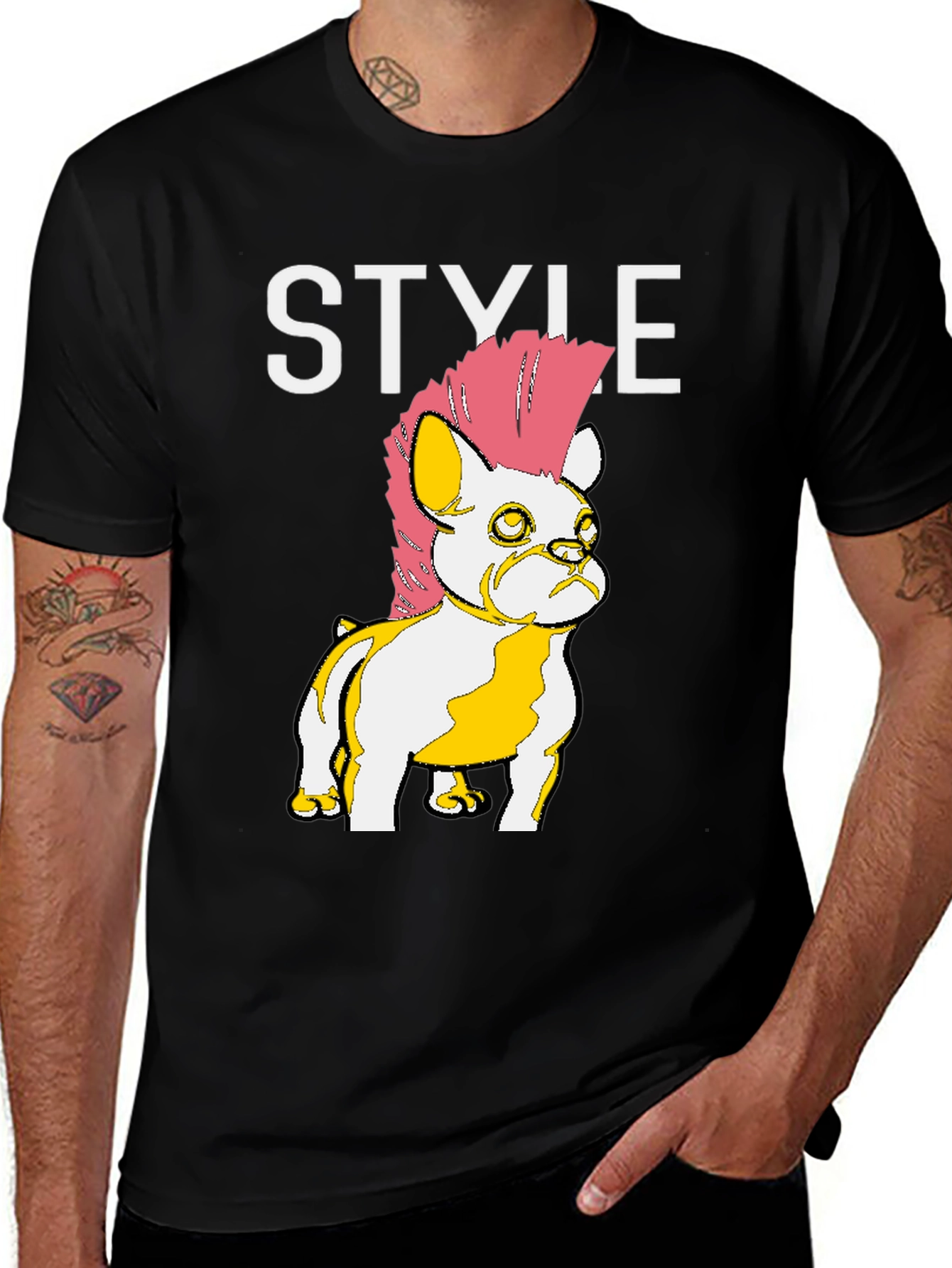 Punk Bulldog Style T-Shirt
