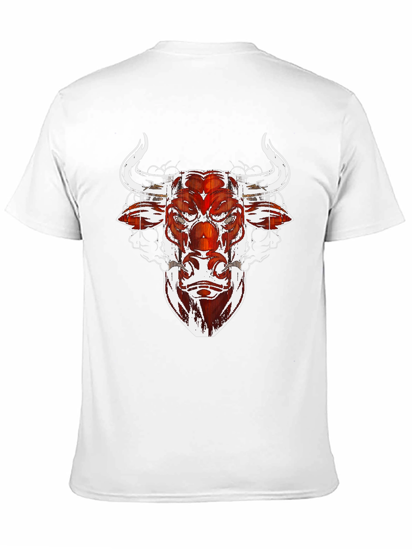Bull Graphic Tee - Black Cotton Blend