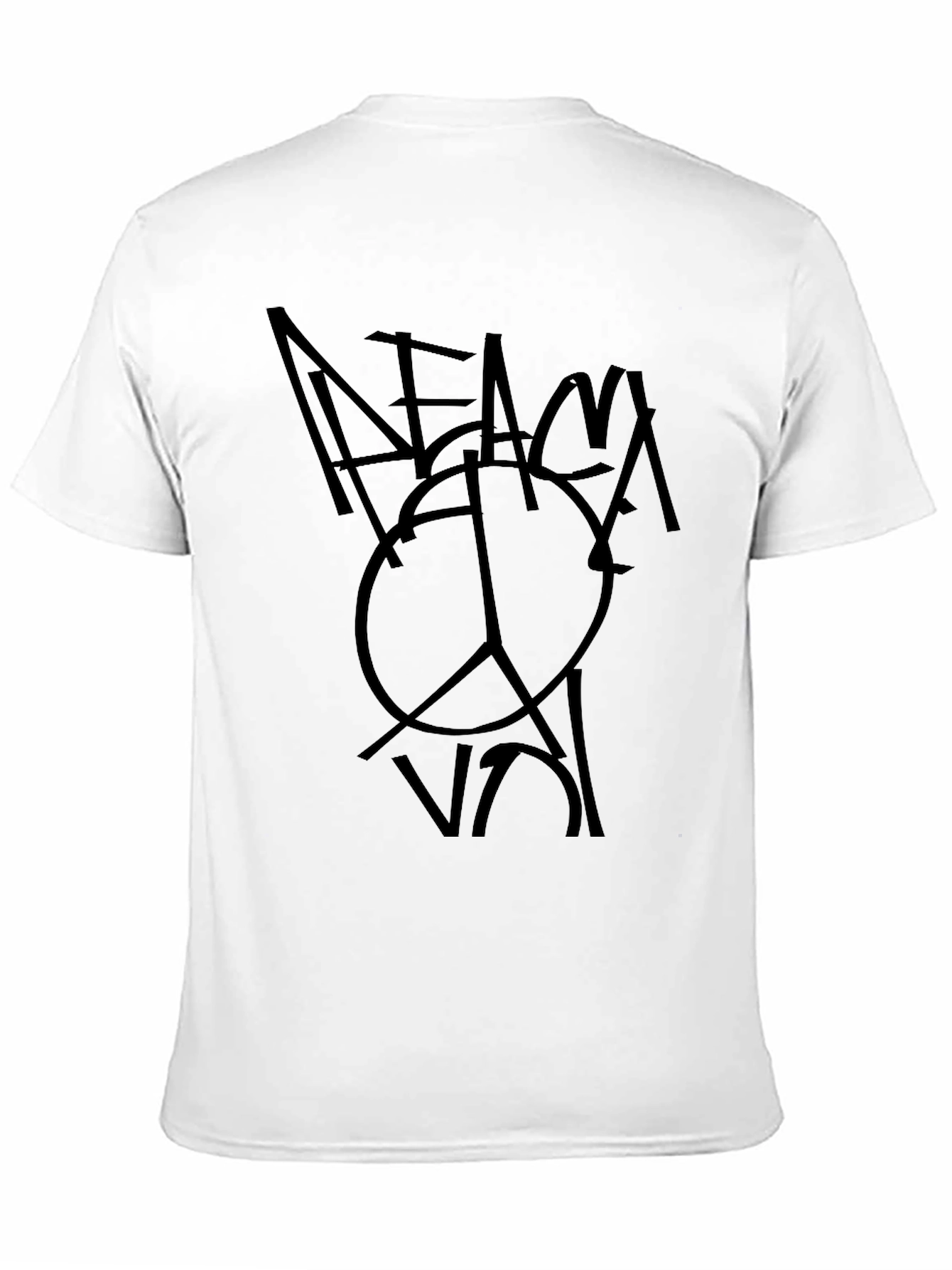Peace Out Black Graphic T-Shirt