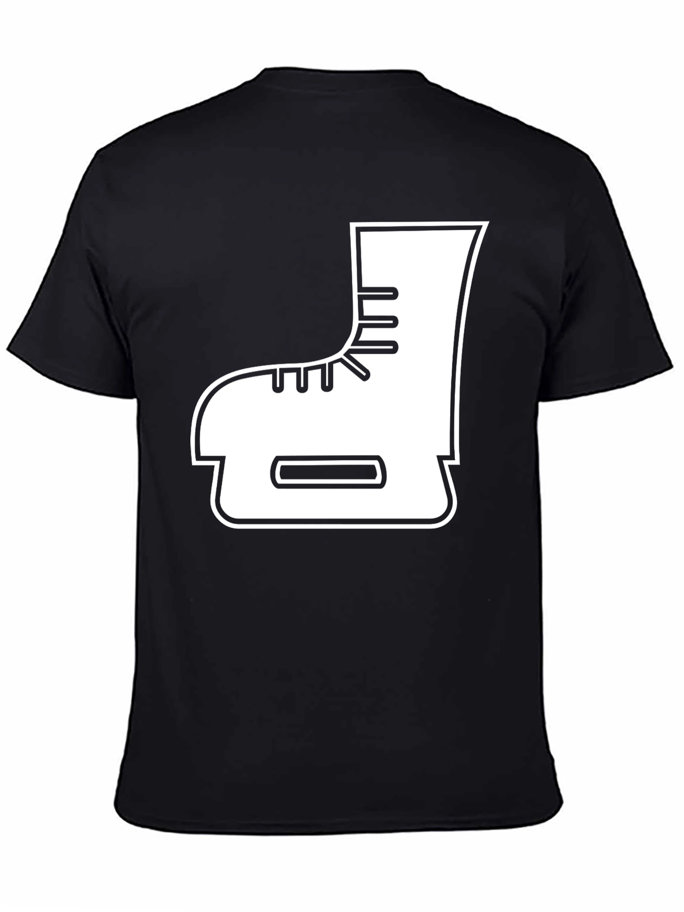 Ice Skate Graphic Tee - Stylish Black Shirt