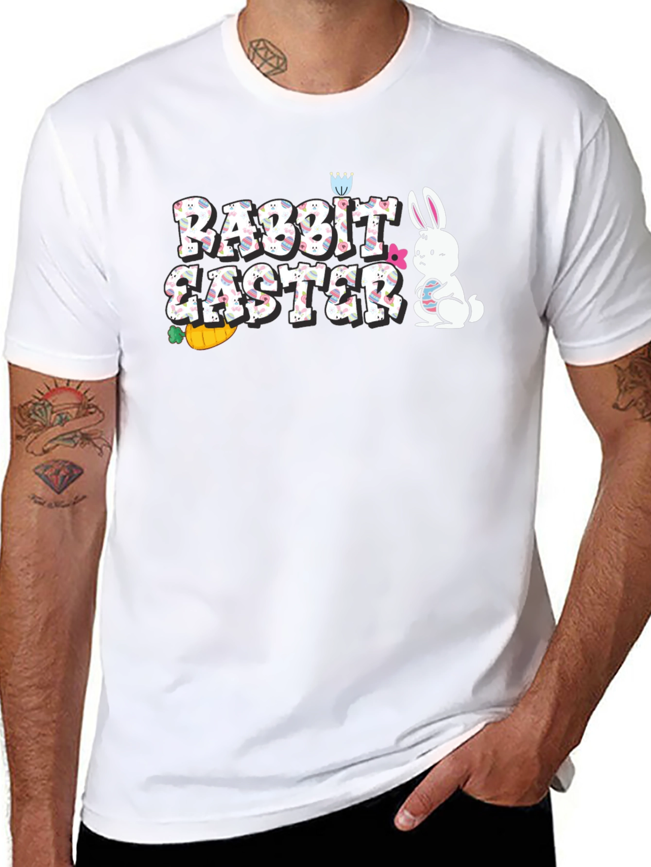 Rabbit Easter Graphic T-Shirt