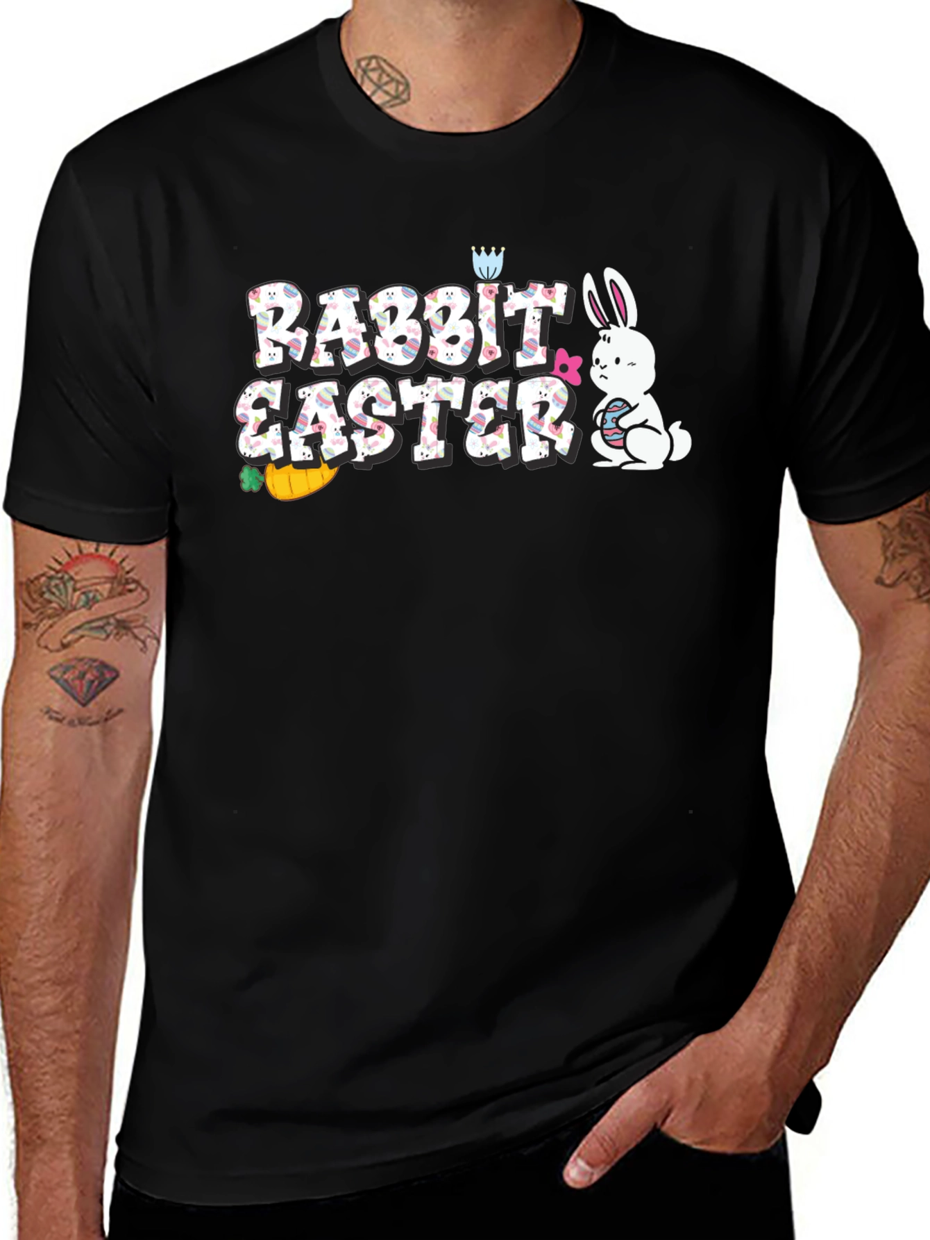 Rabbit Easter Graphic T-Shirt