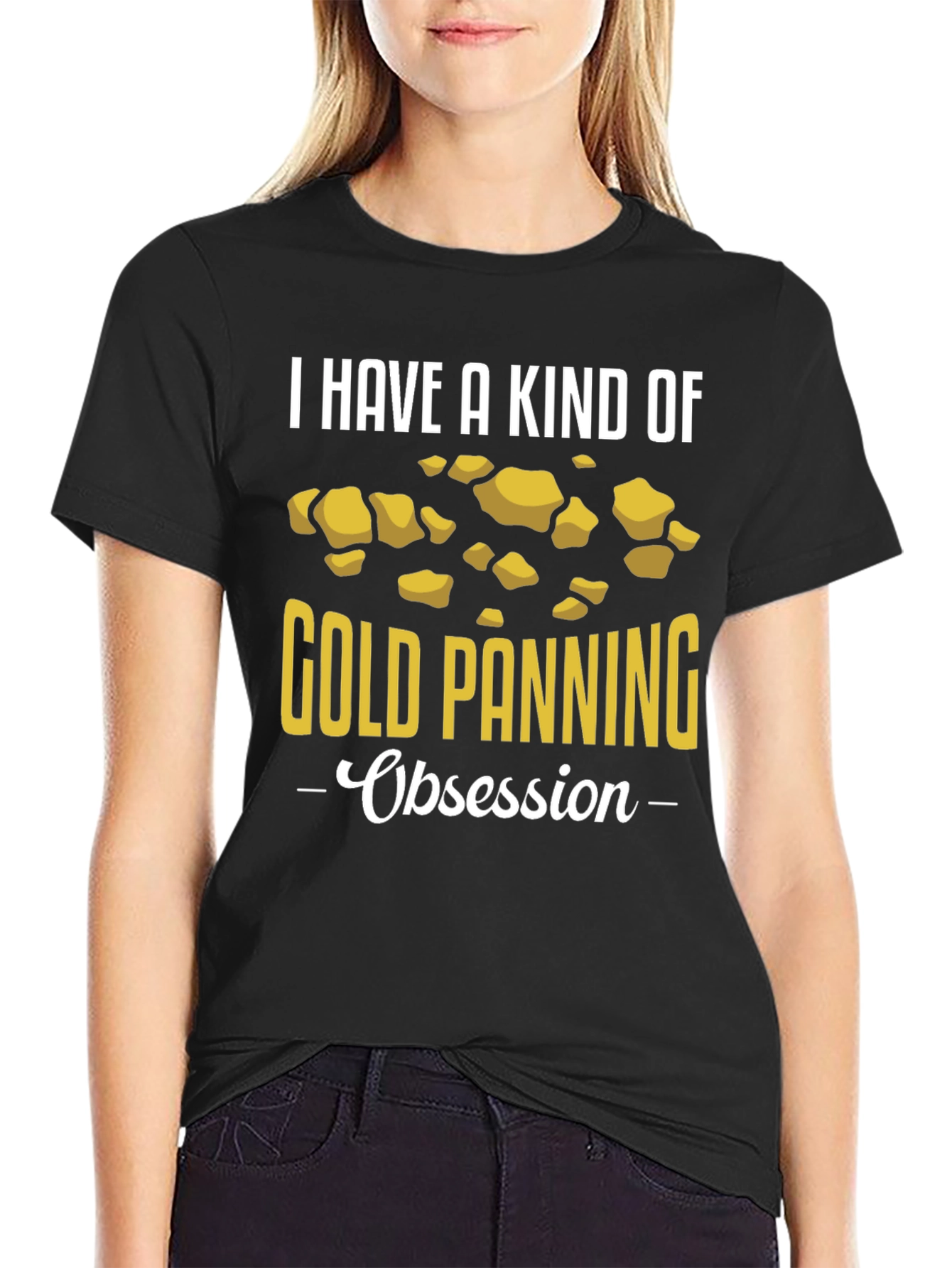 Gold Panning Obsession T-Shirt - Black
