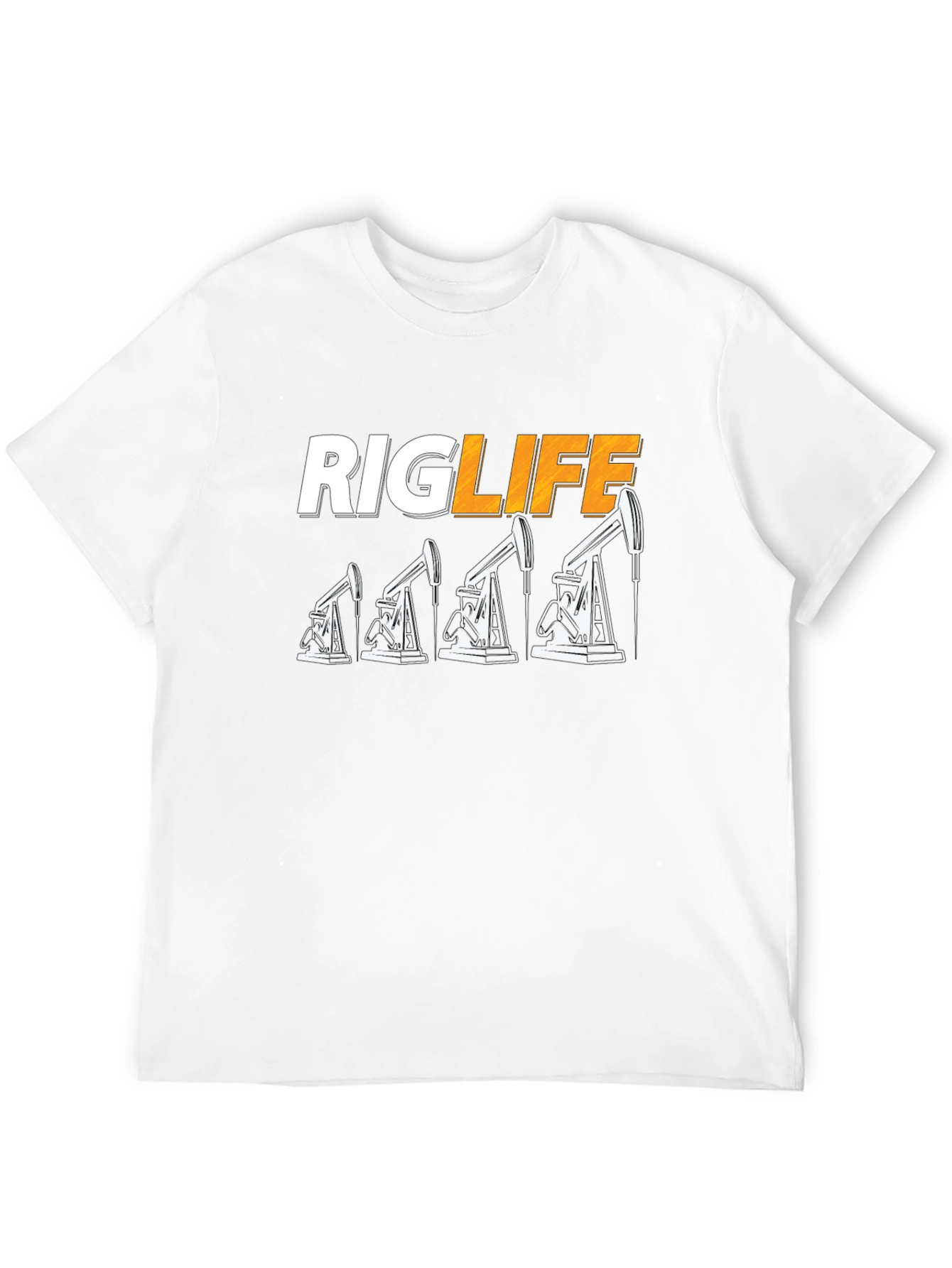 Rig Life Oil Field Worker T-Shirt - Black