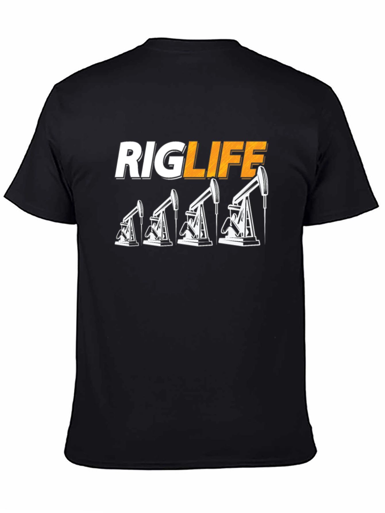 Rig Life Oil Field Worker T-Shirt - Black