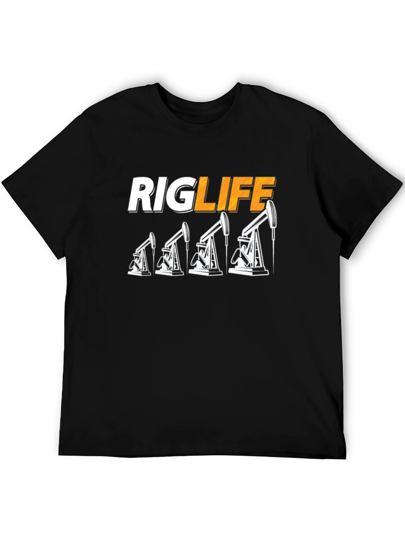Rig Life Oil Field Worker T-Shirt - Black