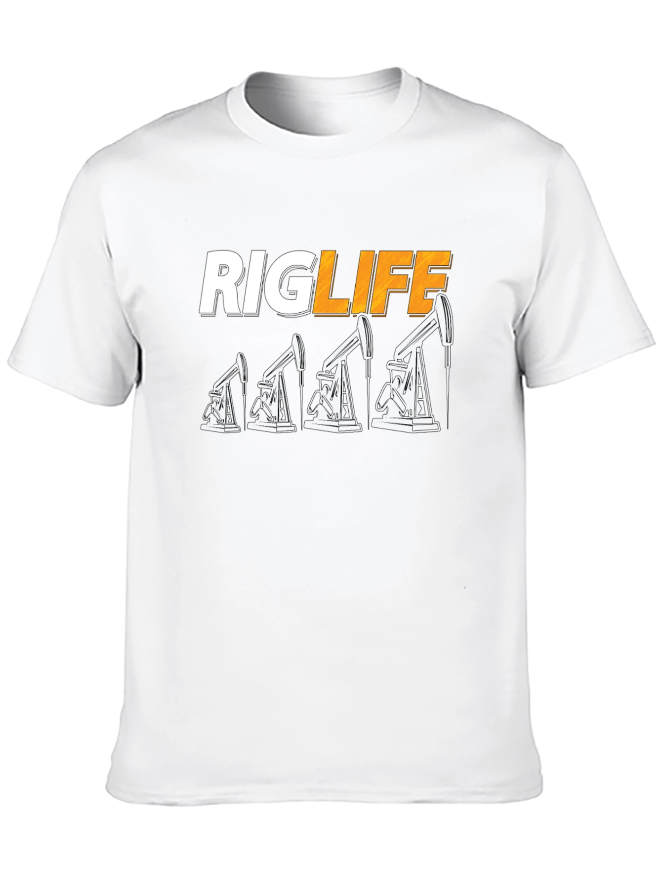 Rig Life Oil Field Worker T-Shirt - Black