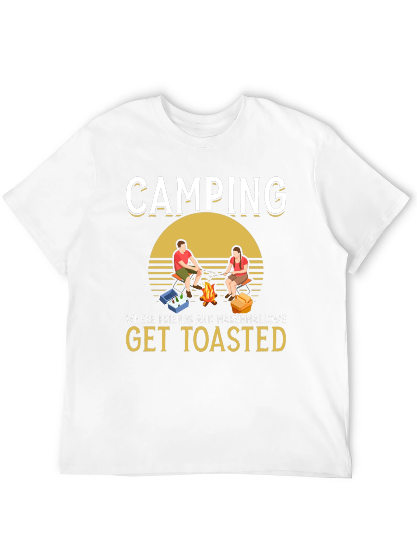 Camping Friends & Marshmallows Toasted Graphic Tee