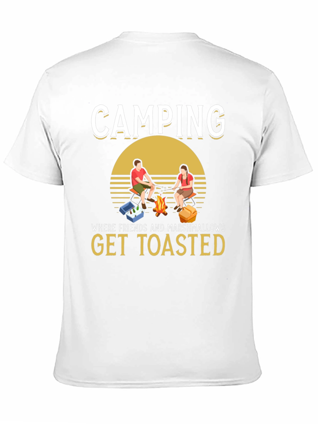 Camping Friends & Marshmallows Toasted Graphic Tee
