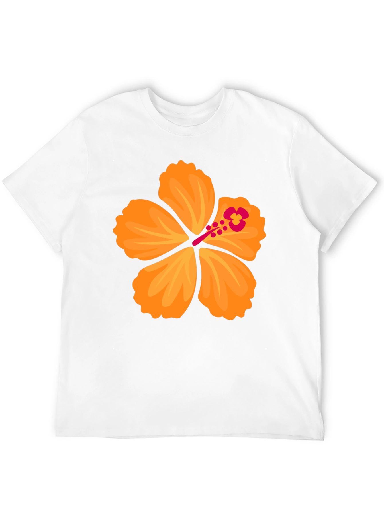 Hibiscus Flower Graphic T-Shirt - Bold Black Tee