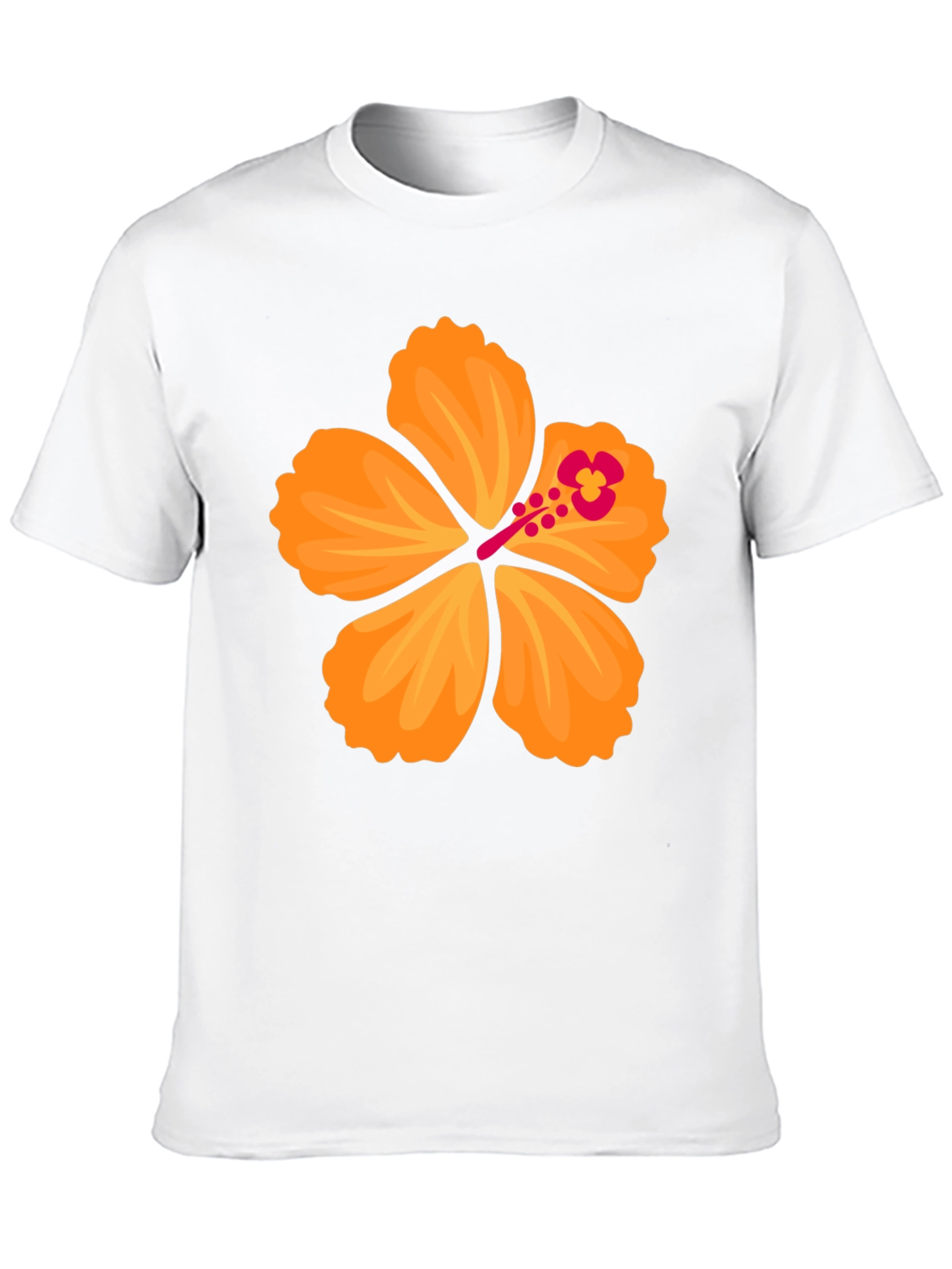 Hibiscus Flower Graphic T-Shirt - Bold Black Tee