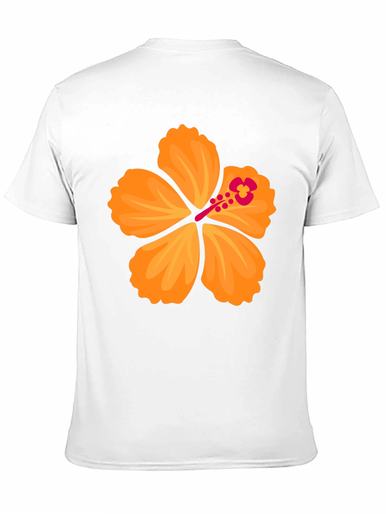 Hibiscus Flower Graphic T-Shirt - Bold Black Tee