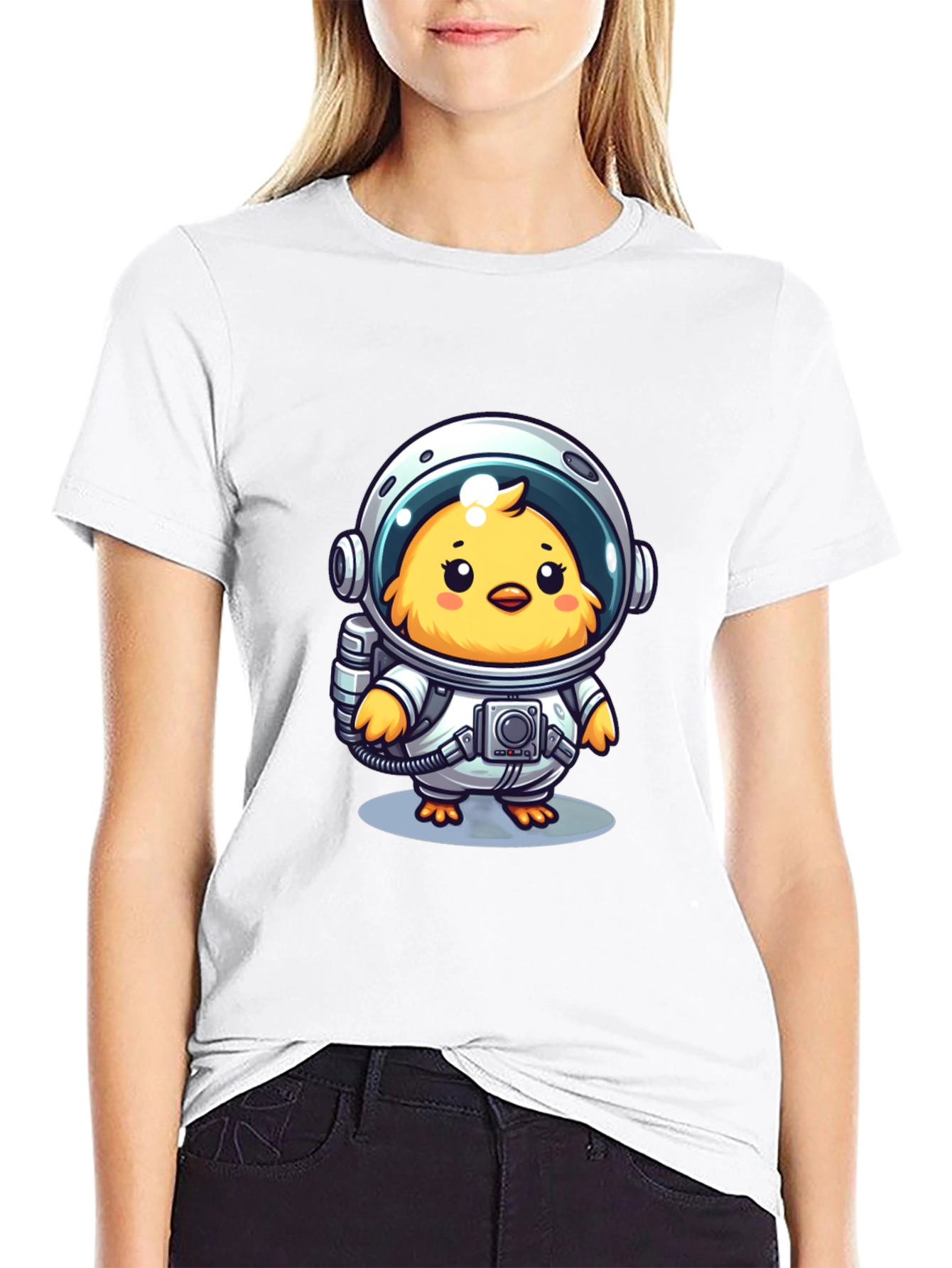 Astronaut Chick Graphic T-Shirt